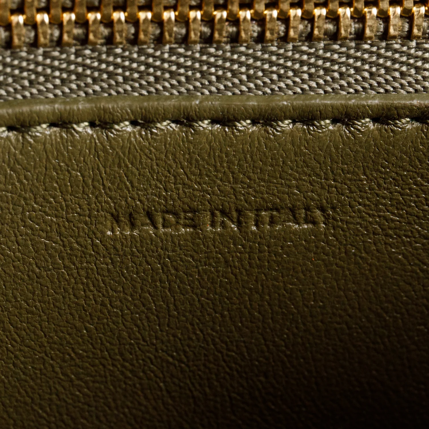 Celine Khaki Smooth Calfskin Small Classic Box Flap Bag - Image 9