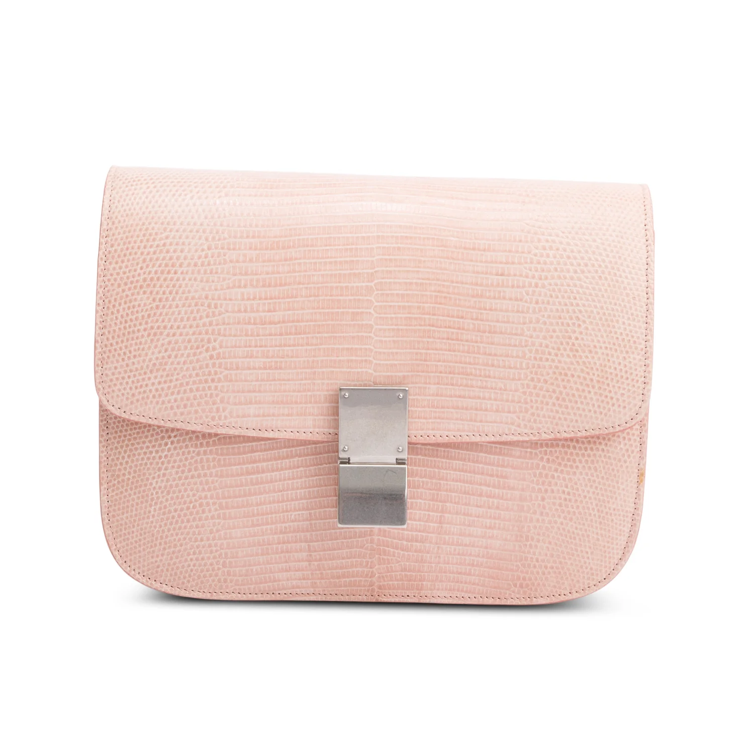 Celine Pink Lizard Medium Classic Box Flap Bag - Image 3