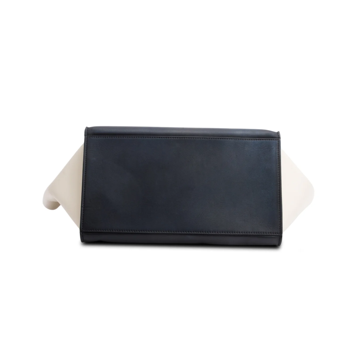 Celine Tricolor Calfskin Leather Medium Trapeze Bag w/ Strap - Image 6
