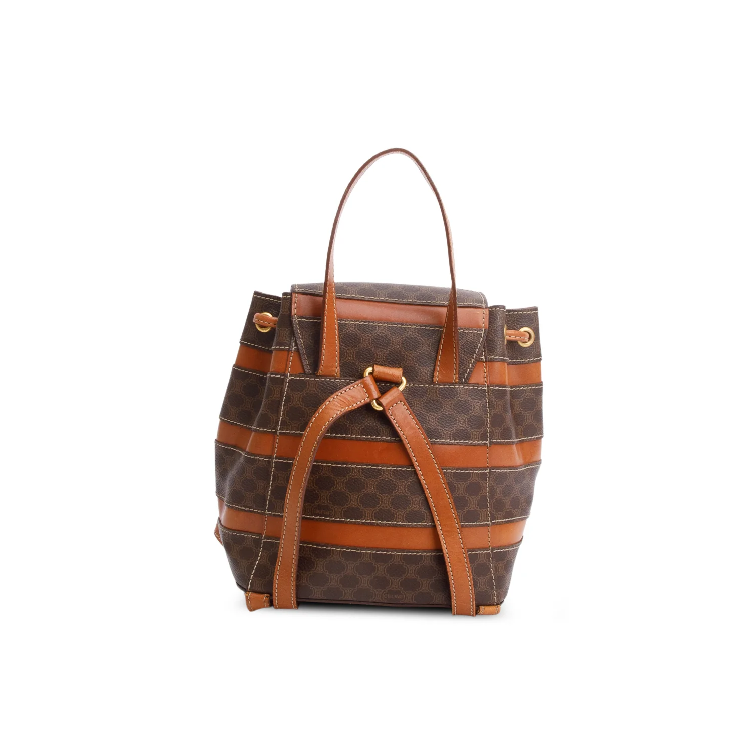 Celine Vintage Brown Monogram Macadam Backpack - Image 4