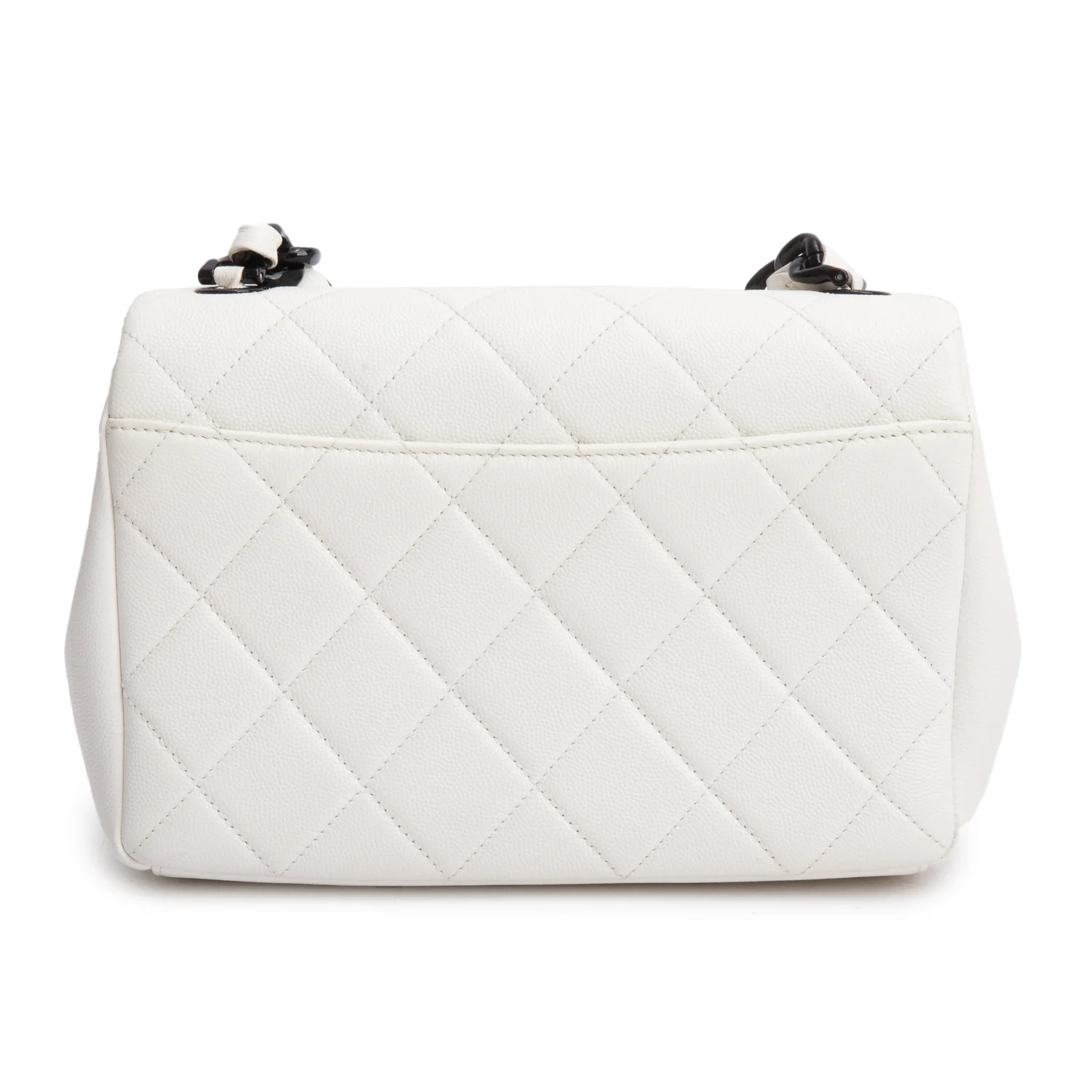 Chanel 2020 White Caviar Quilted My Everything Small Flap Bag w/ Box & Authenticity Card - Image 6