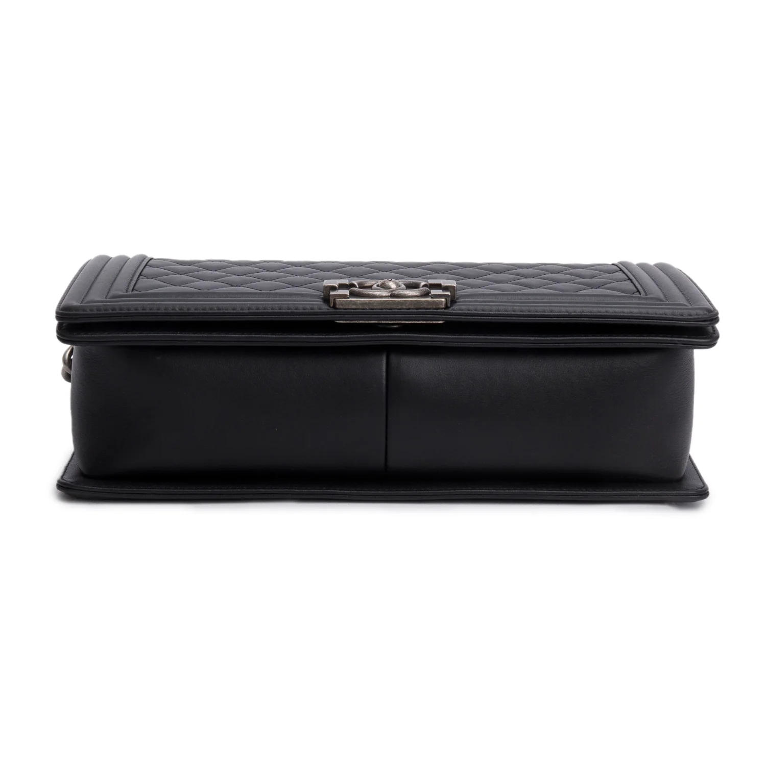 Chanel 2021 Black Quilted Lambskin Large Boy Bag w/ Box - Image 8