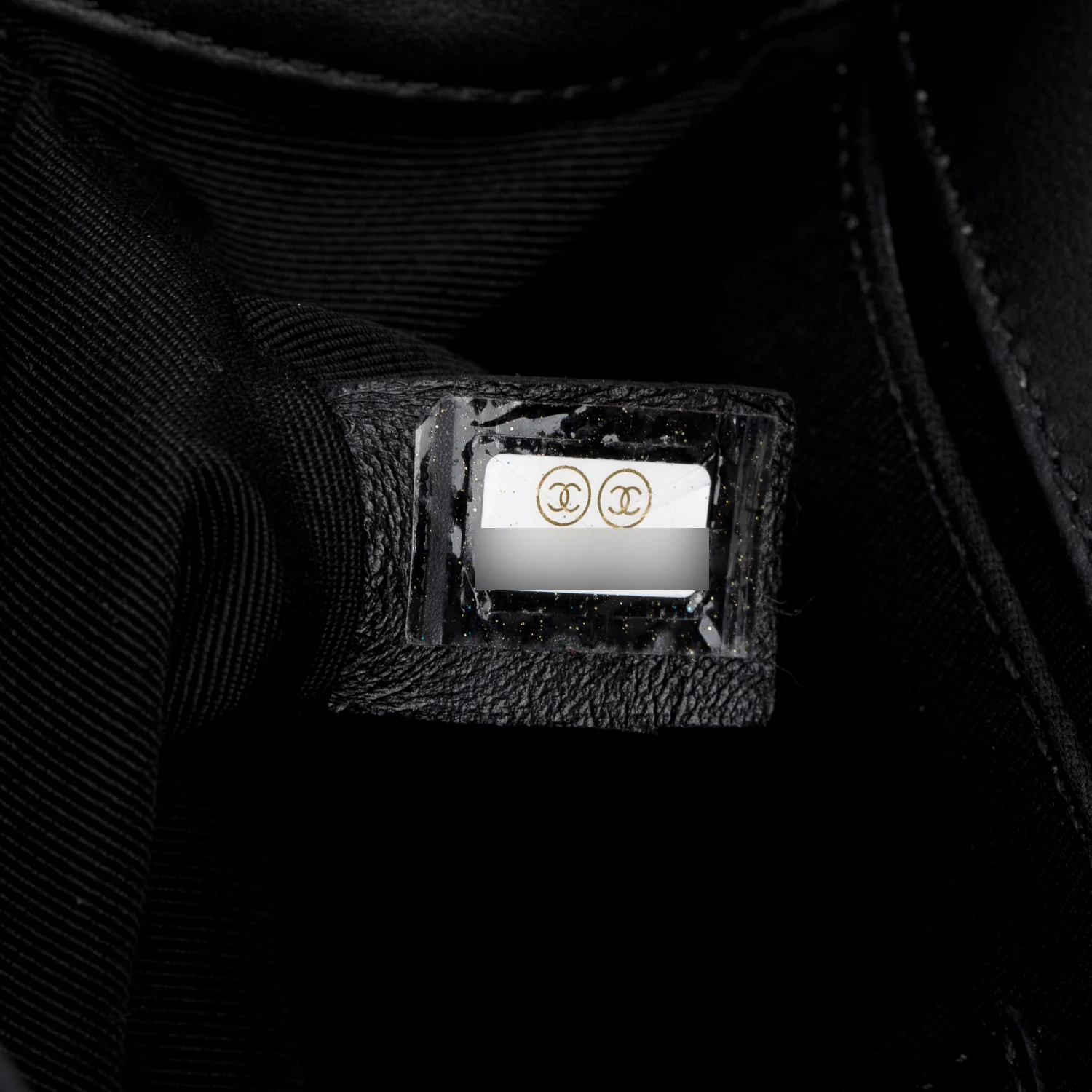 Chanel 2021 Black Quilted Lambskin Leather Small Boy Bag w/ Box, Receipt and Authenticity Card - Image 10