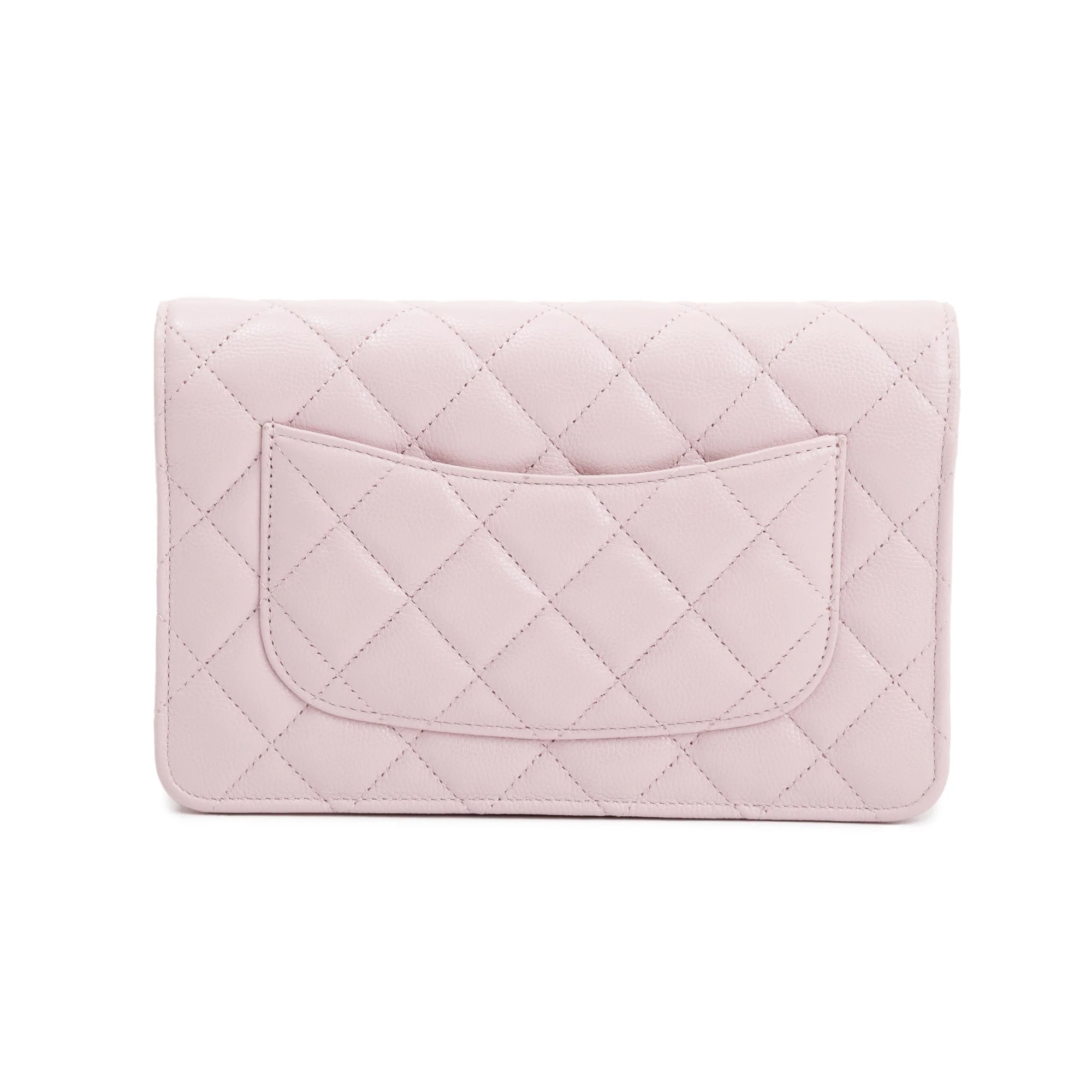 Chanel 2021 Pink Caviar Leather Coco Candy Wallet on Chain w/ Box & Authenticity Card - Image 6