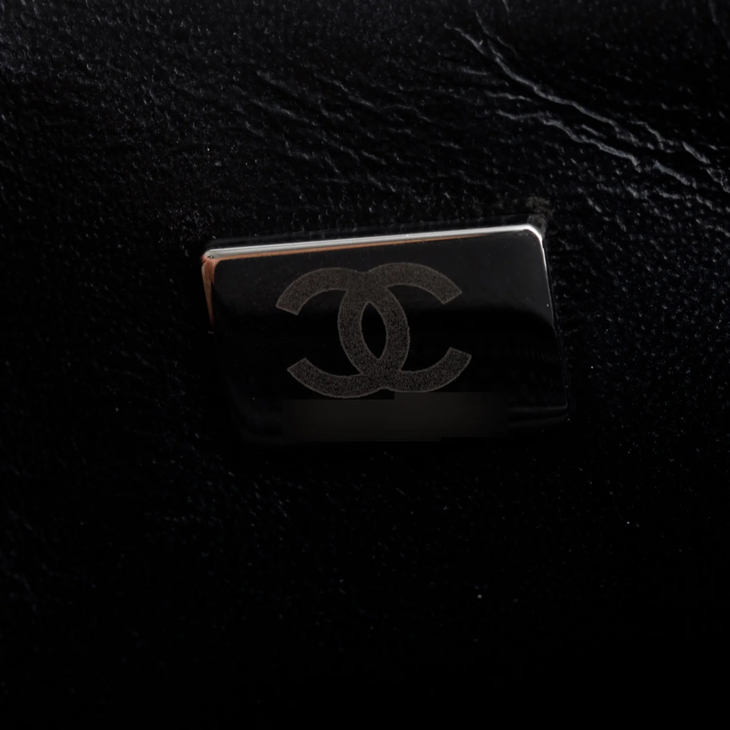 Chanel 2021 So Black Quilted Lambskin Leather Classic Square Mini Flap Bag w/ Box & Receipt - Image 11