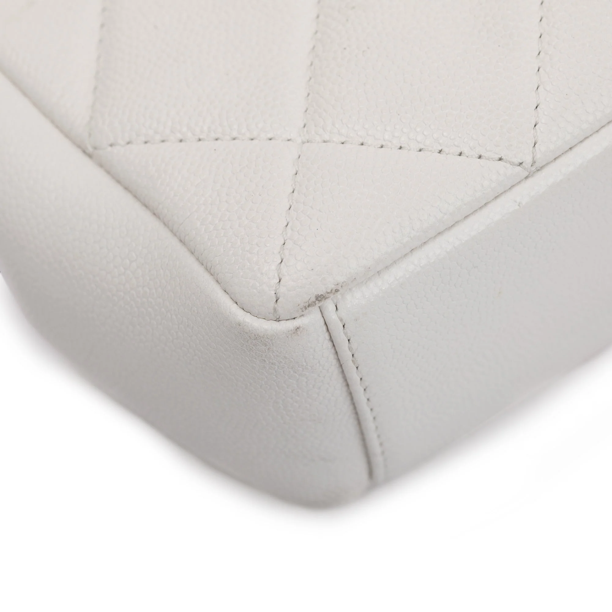 Chanel 2021 White Caviar Leather Small My Everything Flap Bag w/ Box - Image 15