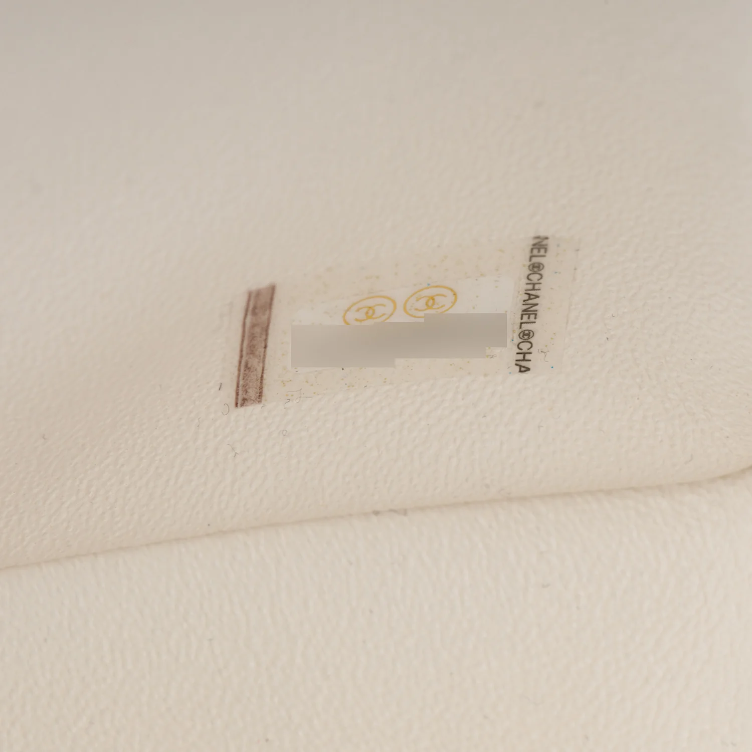 Chanel 2021 White Caviar Quilted Mini Top Handle Rectangular Bag w/ Authenticity Card - Image 9