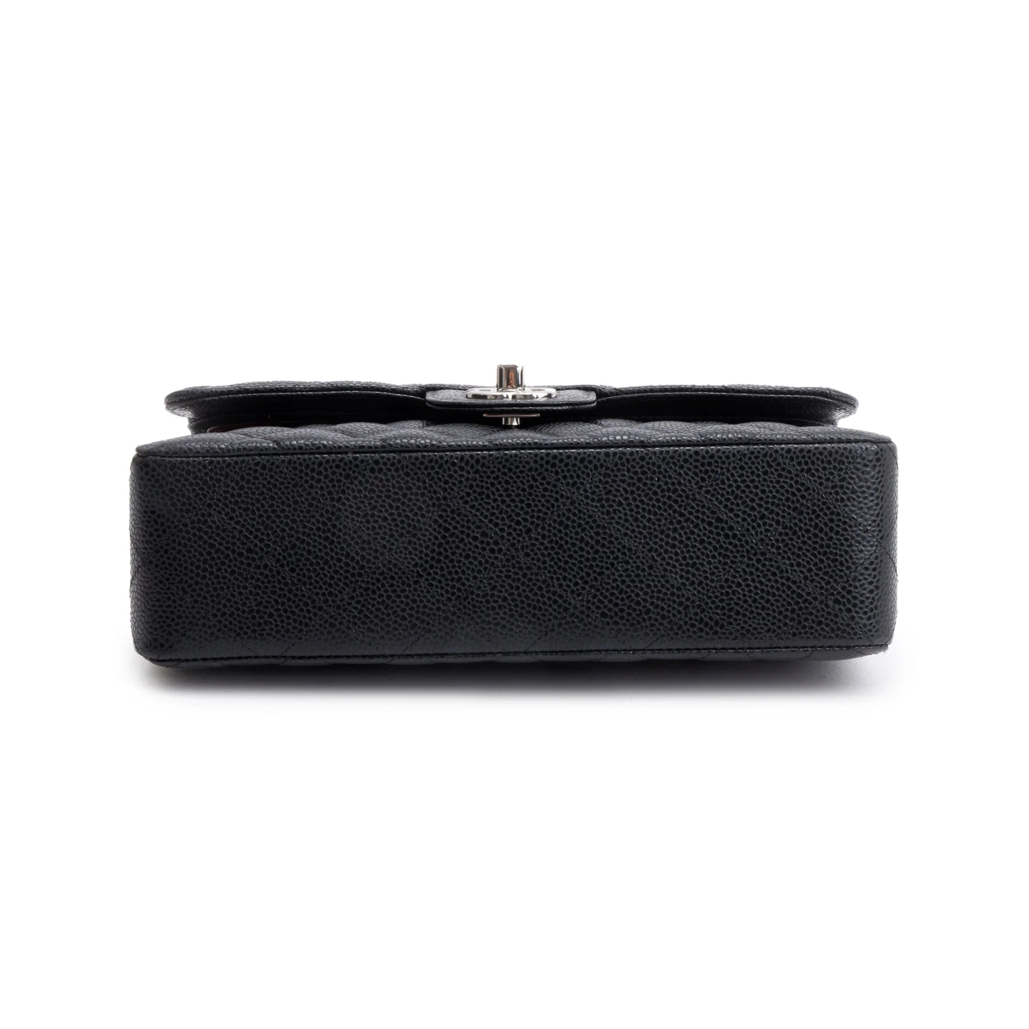Chanel 2022 Black Caviar Classic Small Double Flap Bag w/ Box - Image 7