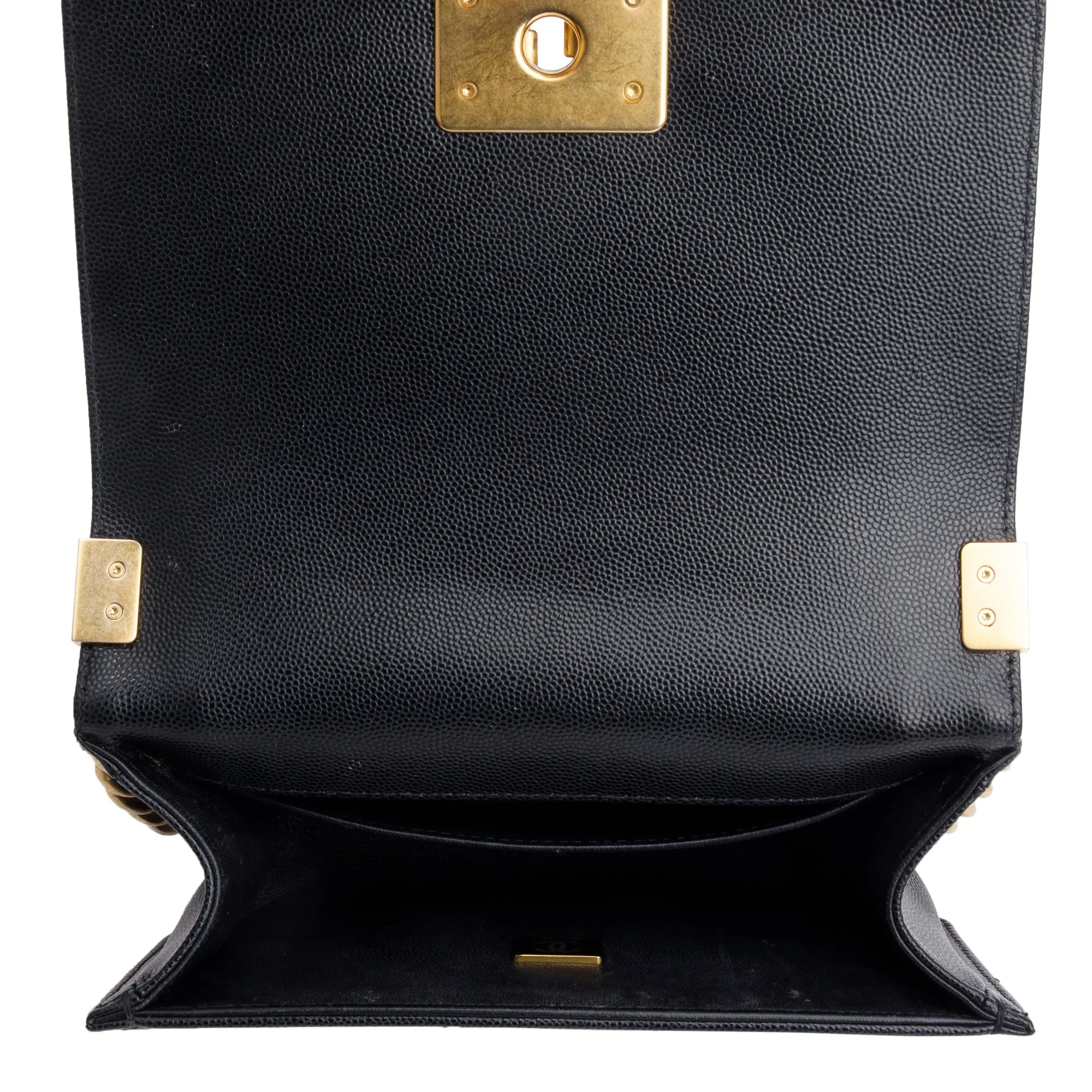 Chanel 2022 Black Caviar Leather Small Boy Bag - Image 7