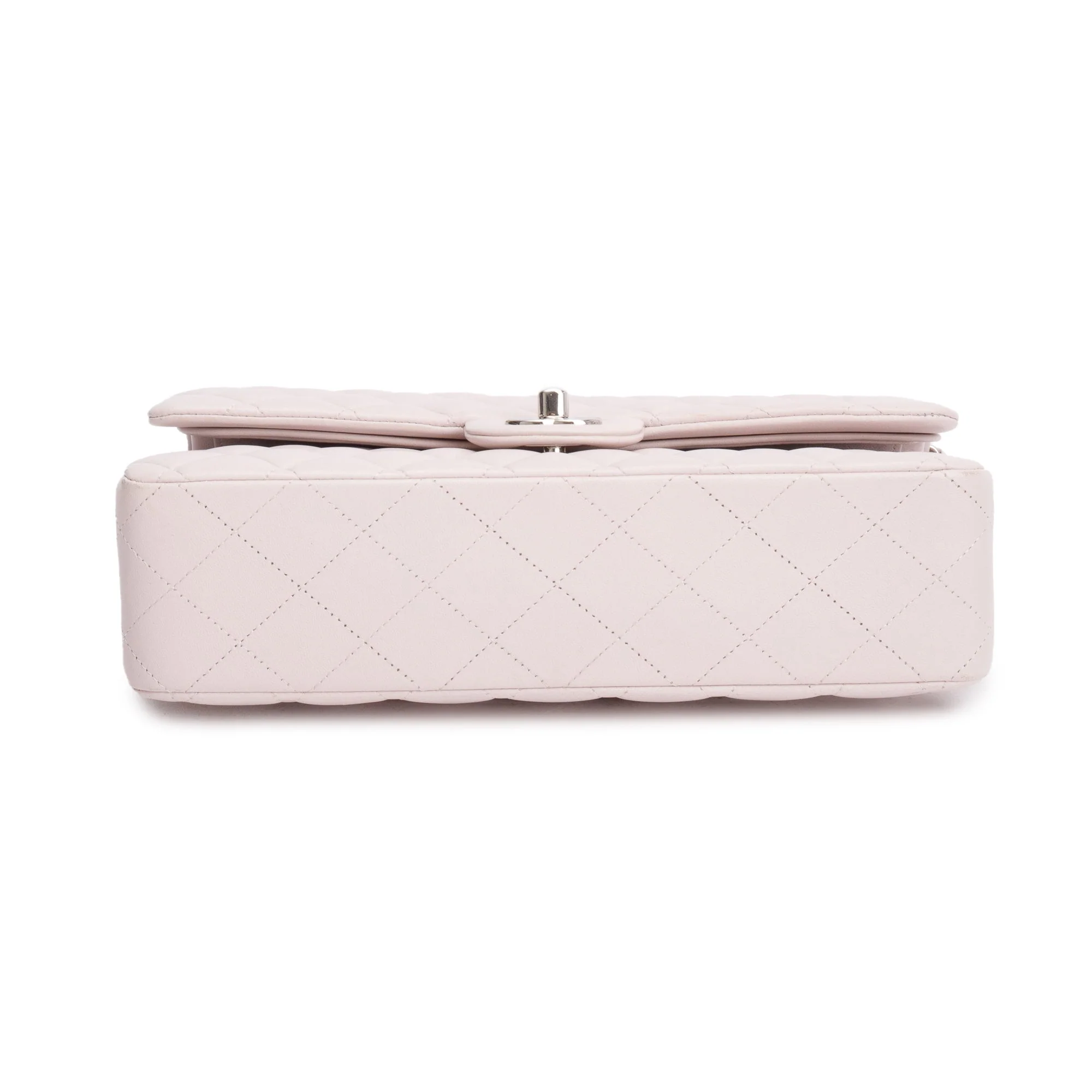 Chanel 2022 Pink Quilted Lambskin Leather Classic Medium Double Flap Bag - Image 7