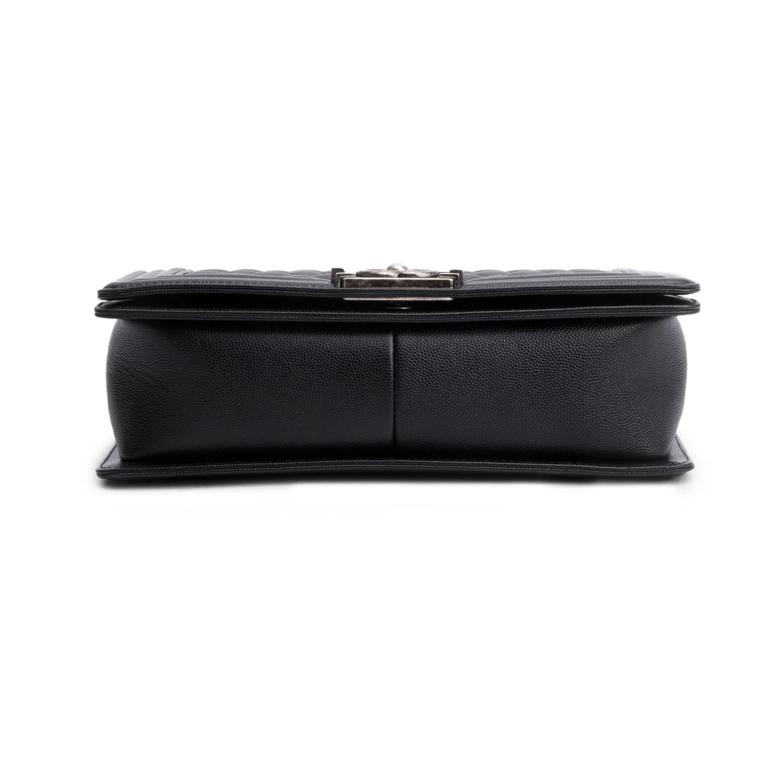 Chanel 2023 Black Caviar Quilted Medium Boy Flap Bag w/ Box & Receipt - Image 8