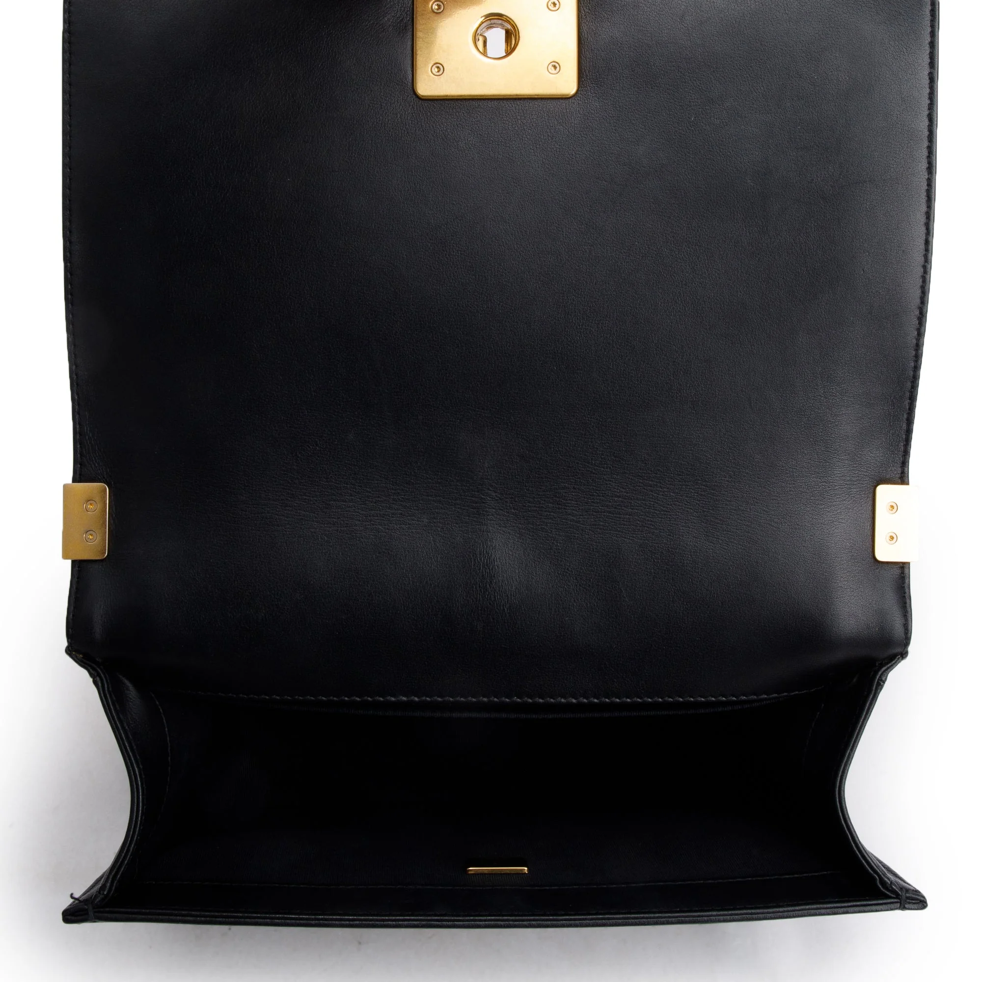Chanel 2023 Black Quilted Lambskin Leather Medium Boy Bag w/ Box - Image 9