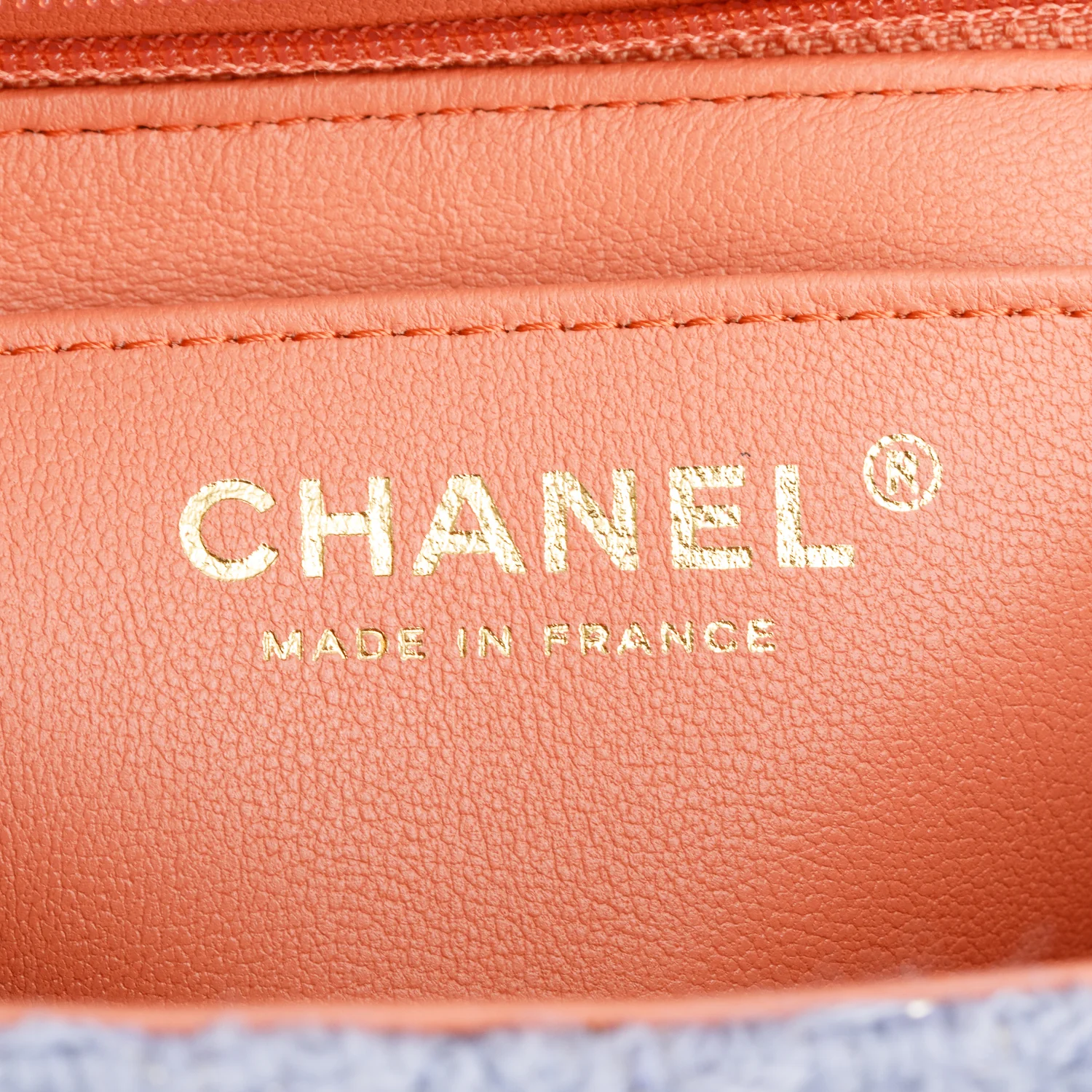 Chanel 2024 Purple Tweed Classic Mini Rectangular Flap Bag w/ Box & Receipt - Image 10