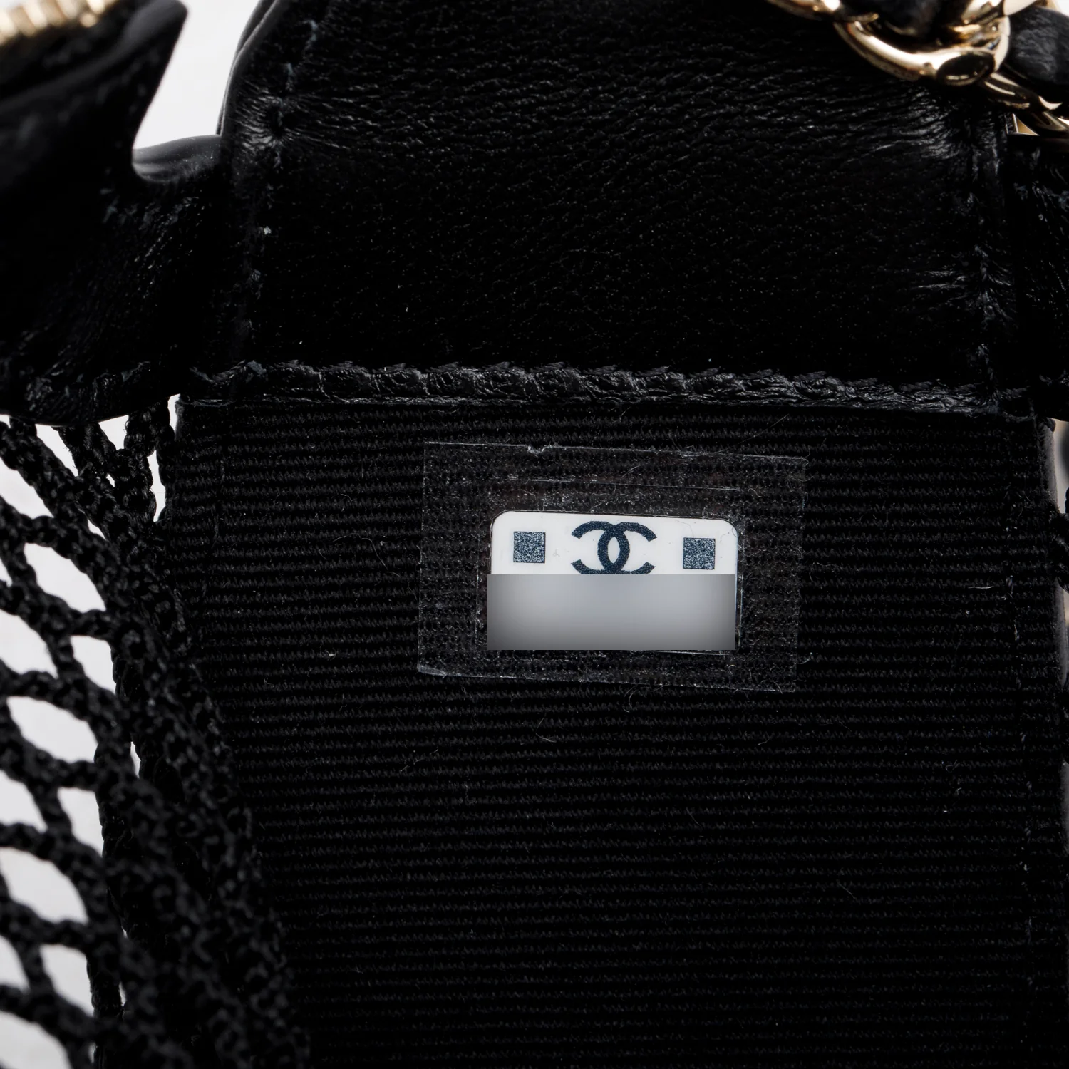 Chanel 2025 Black Mesh Shiny Lambskin Clutch Chain Bag w/ Pouch & Box - Image 11