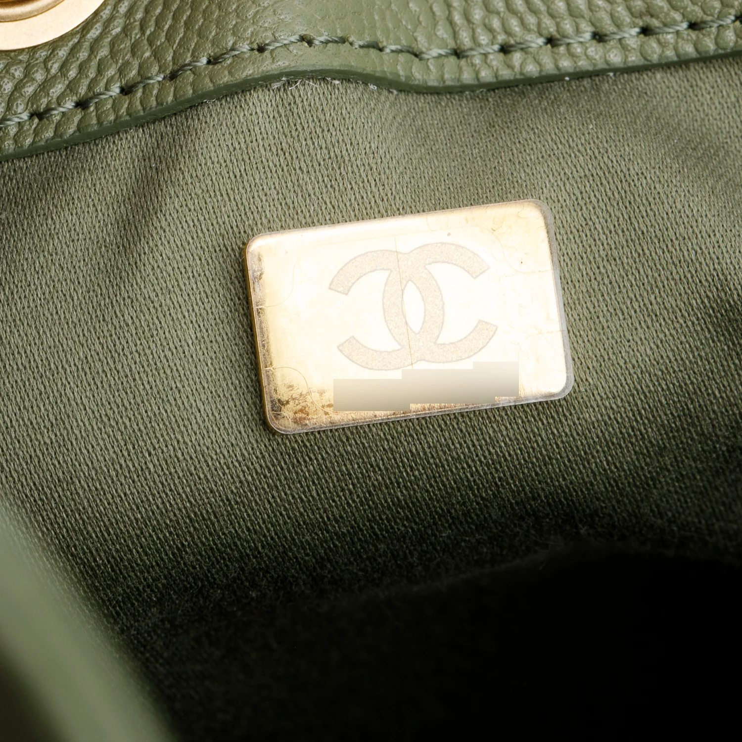 Chanel 2025 Green Caviar Quilted Mini Chanel 25 Handbag w/ Box & Receipt - Image 10
