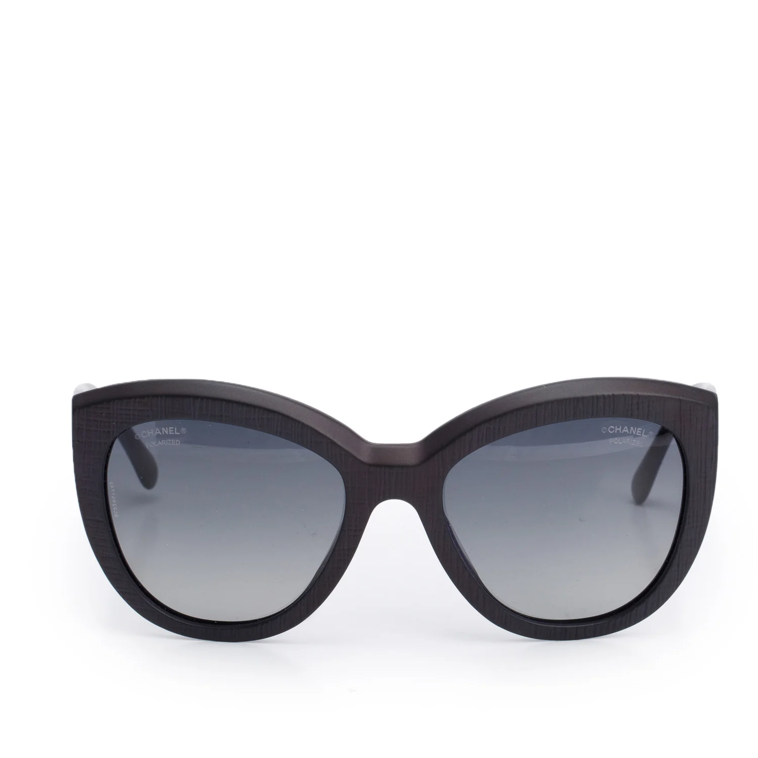 Chanel 5332-A Black Acetate Butterfly Sunglasses w/ Box & Case