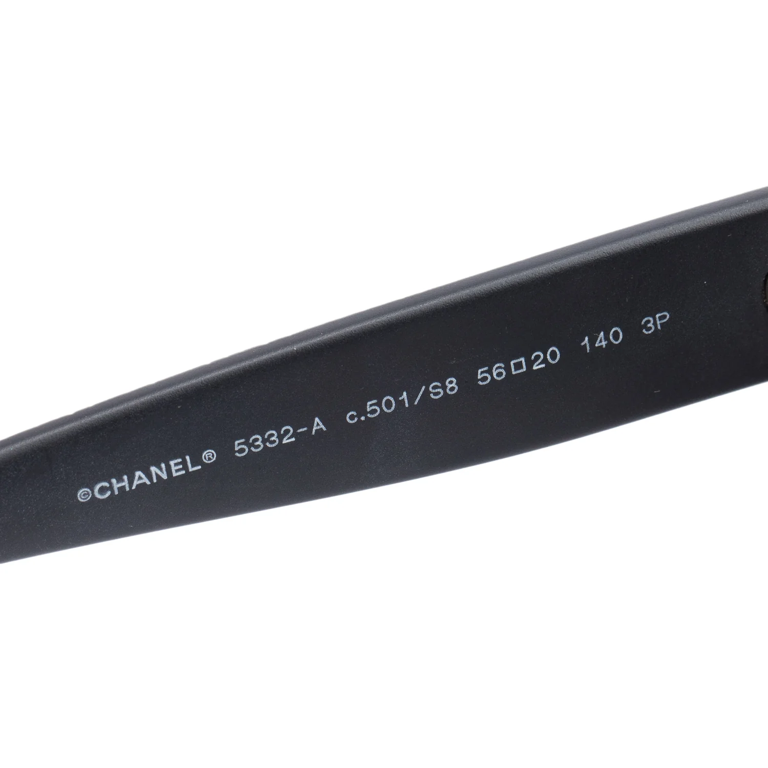 Chanel 5332-A Black Acetate Butterfly Sunglasses w/ Box & Case - Image 4