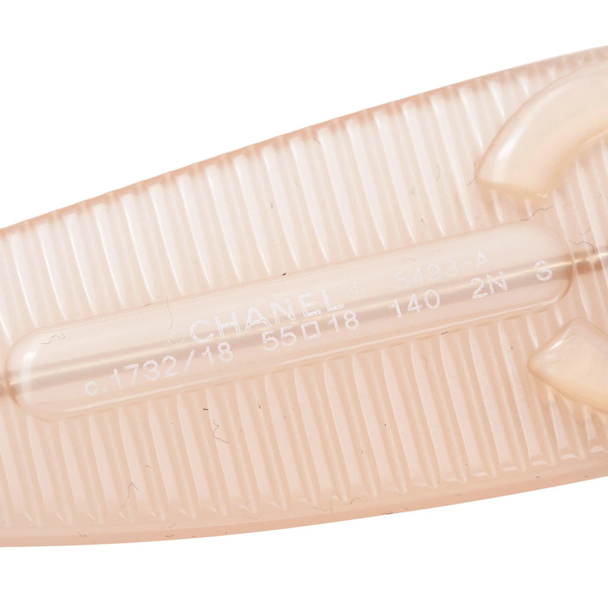 Chanel 5493-A Coral Acetate CC Logo Rectangle Sunglasses w/ Case - Image 5