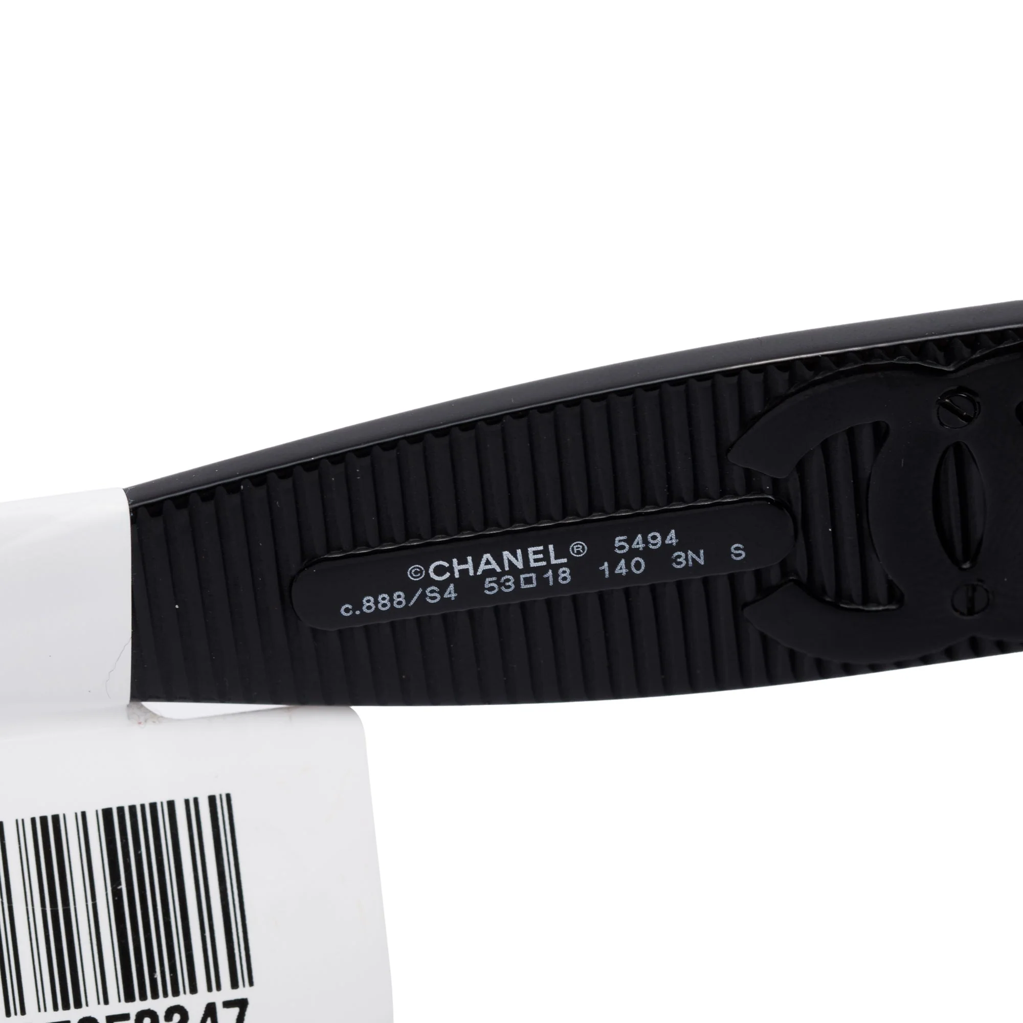 Chanel 5494 Black Acetate CC Logo Square Sunglasses - Image 3