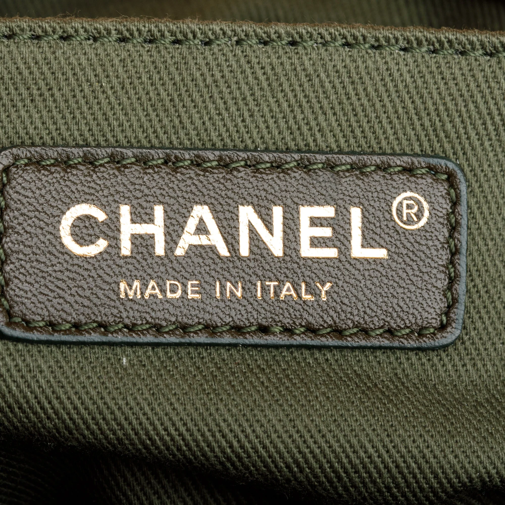 Chanel Beige Quilted Caviar Leather Medium Boy Bag - Image 9