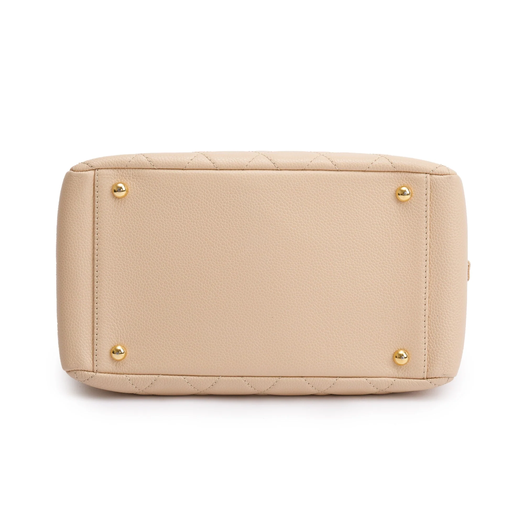 Chanel Beige Quilted Caviar Leather Petit Timeless Tote w/ Box & Authenticity Card - Image 7
