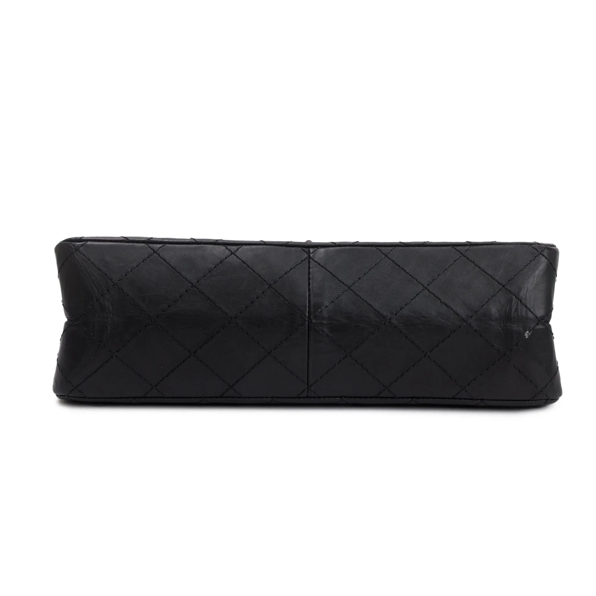 Chanel Black Calfskin Leather 2.55 Reissue 226 Double Flap Bag - Image 6