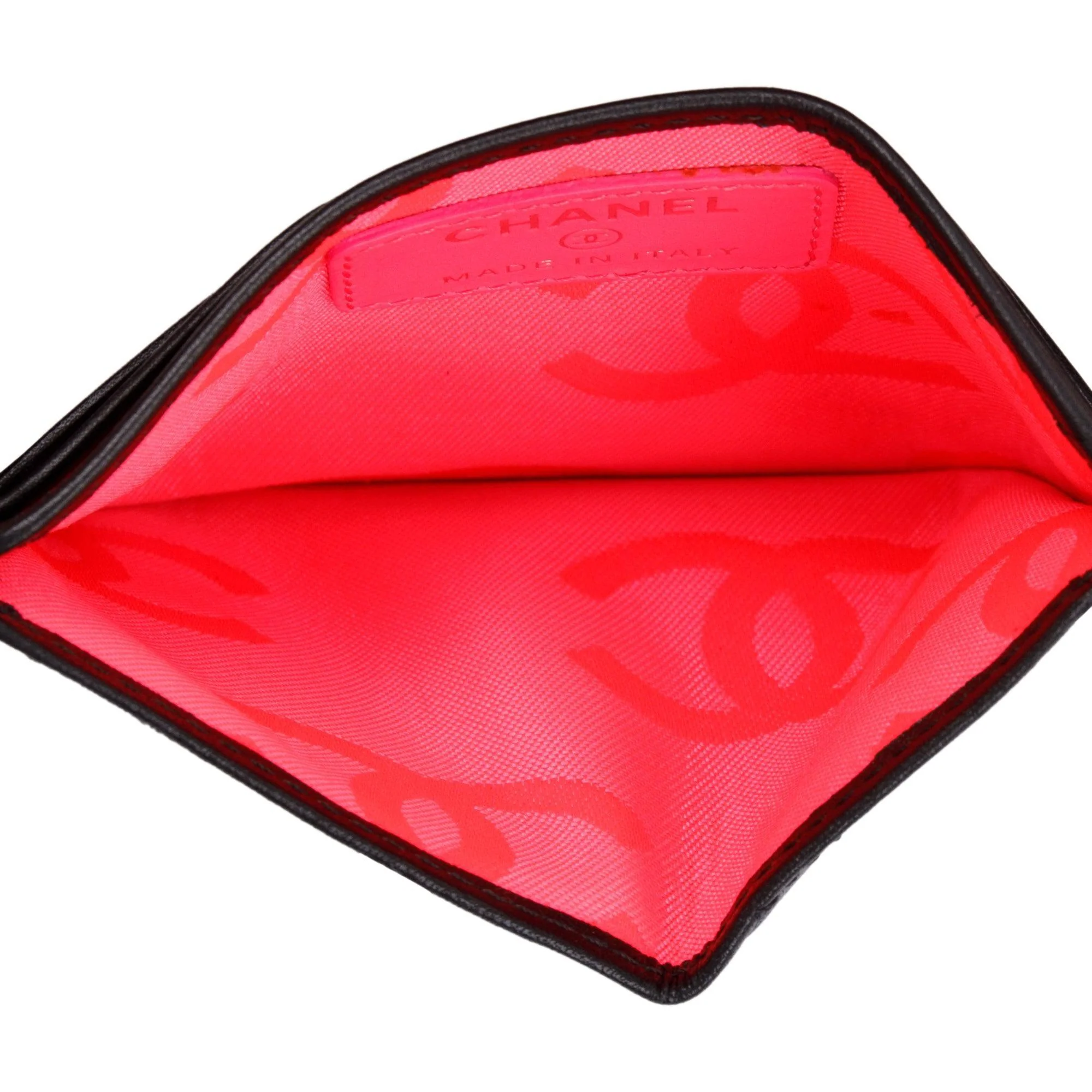 Chanel Black Calfskin Leather Ligne Cambon Card Holder w/ Box & Authenticity Card - Image 7