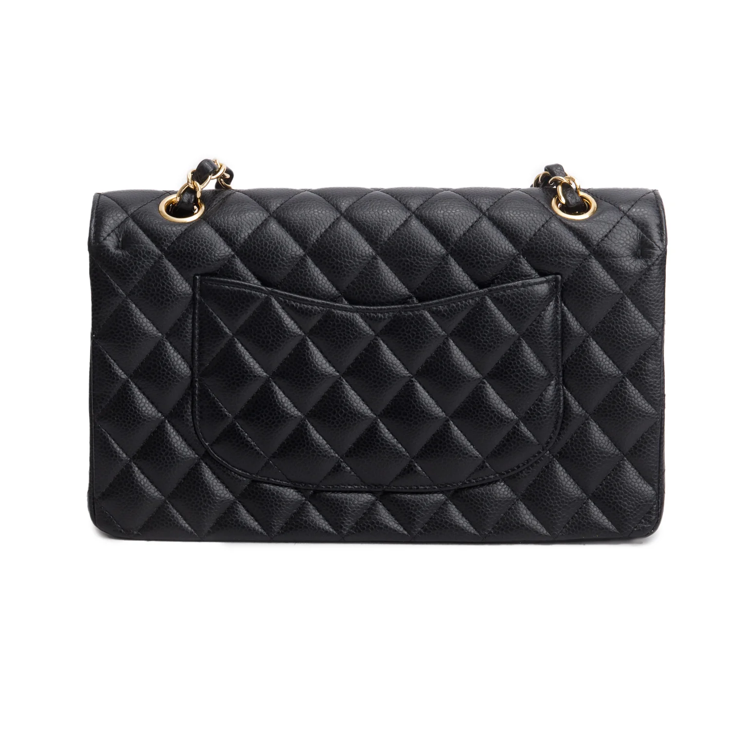Chanel Black Caviar Classic Medium Double Flap Bag - Image 4