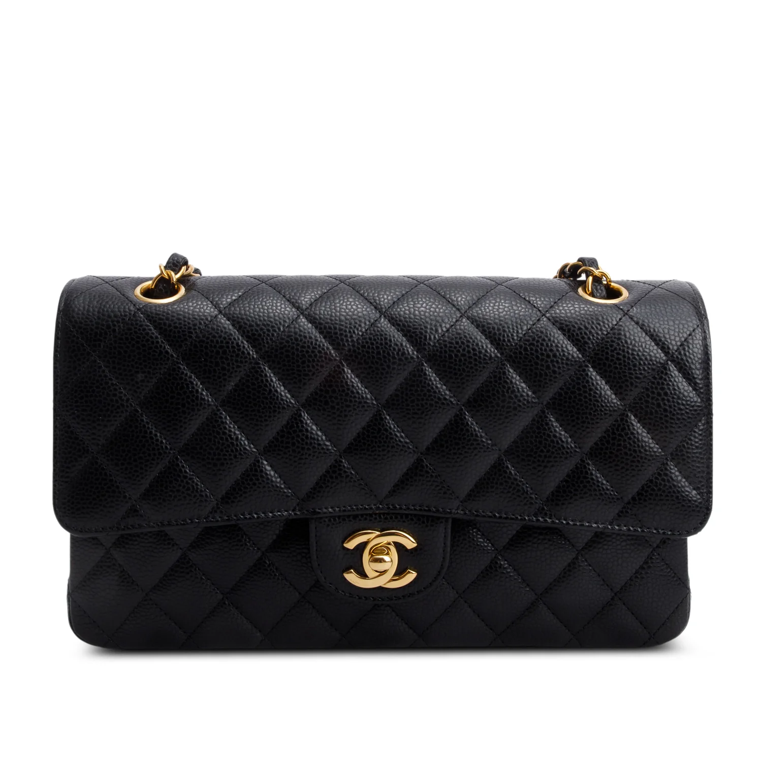 Chanel Black Caviar Classic Medium Double Flap Bag w/ Box - Image 4