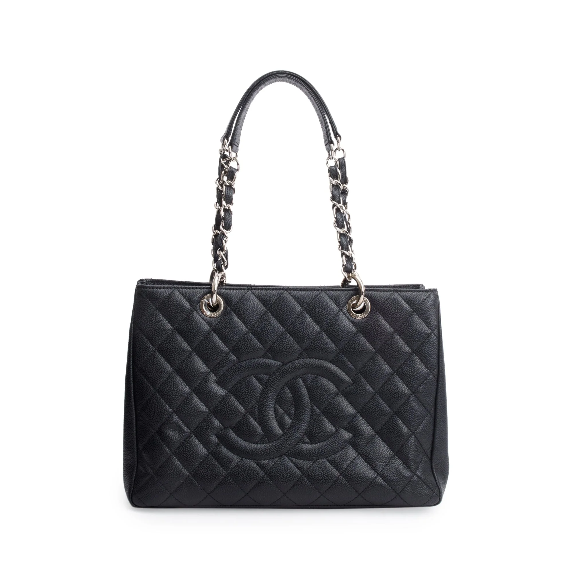 Chanel Black Caviar Leather Grand Shopping Tote (GST) - Image 4