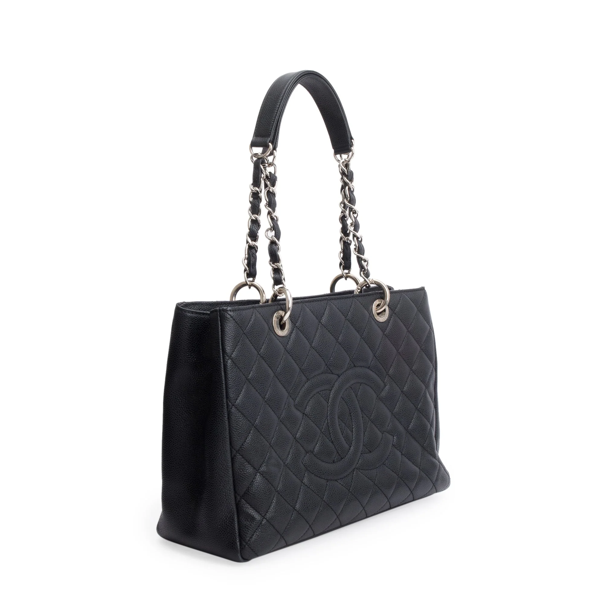 Chanel Black Caviar Leather Grand Shopping Tote (GST) - Image 5