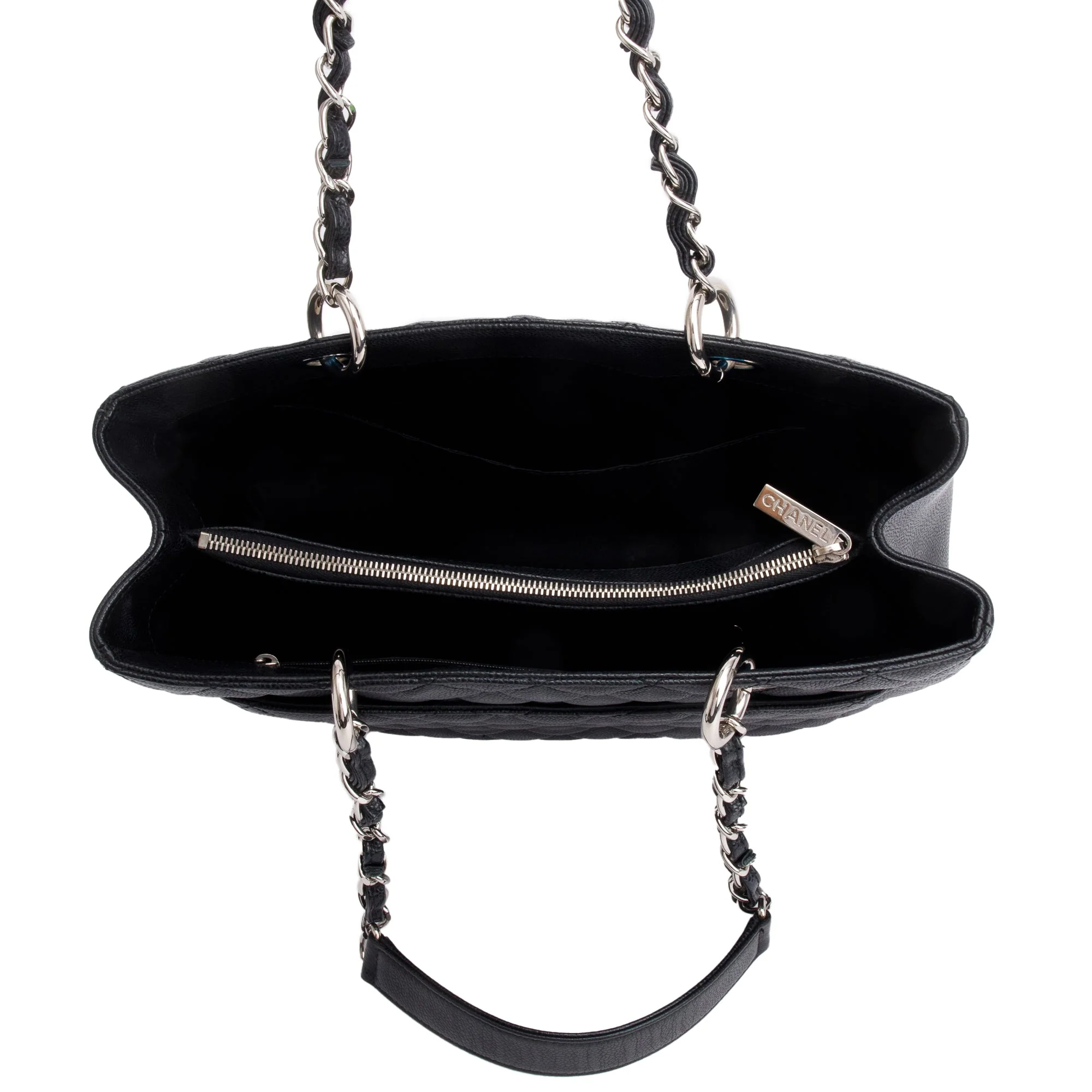 Chanel Black Caviar Leather Grand Shopping Tote (GST) - Image 8