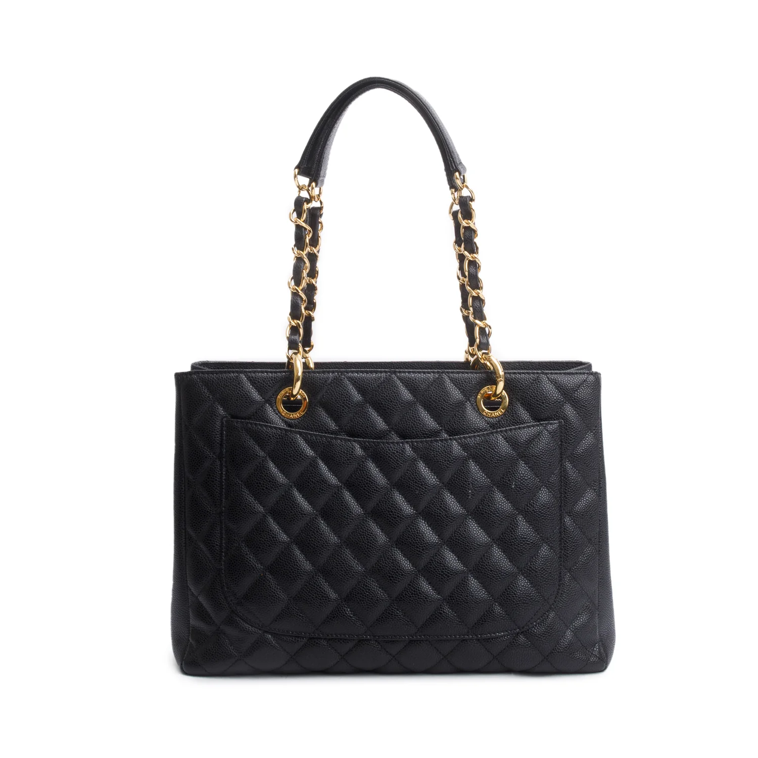 Chanel Black Caviar Leather Grand Shopping Tote (GST) - Image 4