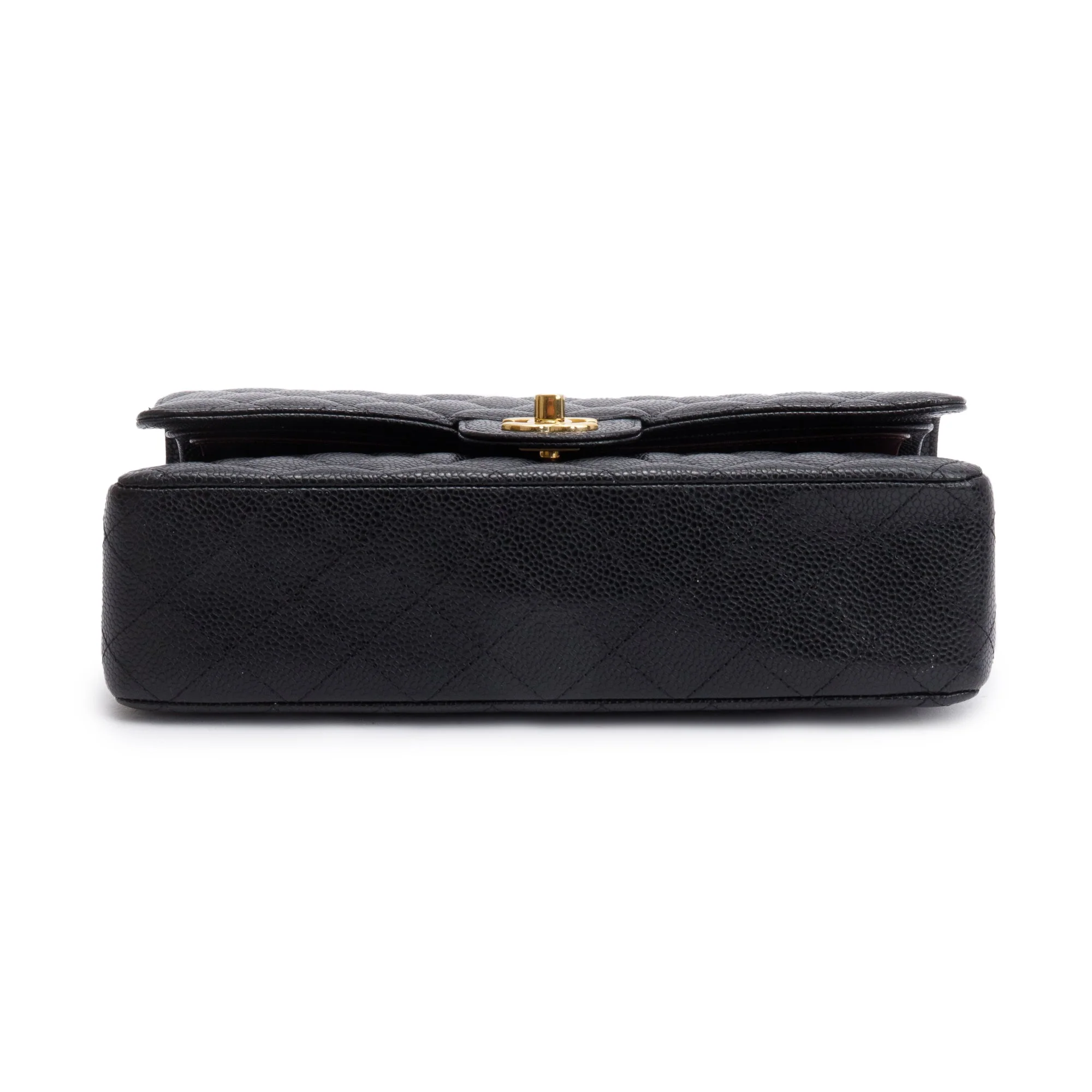 Chanel Black Caviar Leather Medium Classic Double Classic Flap Bag w/ Box - Image 7