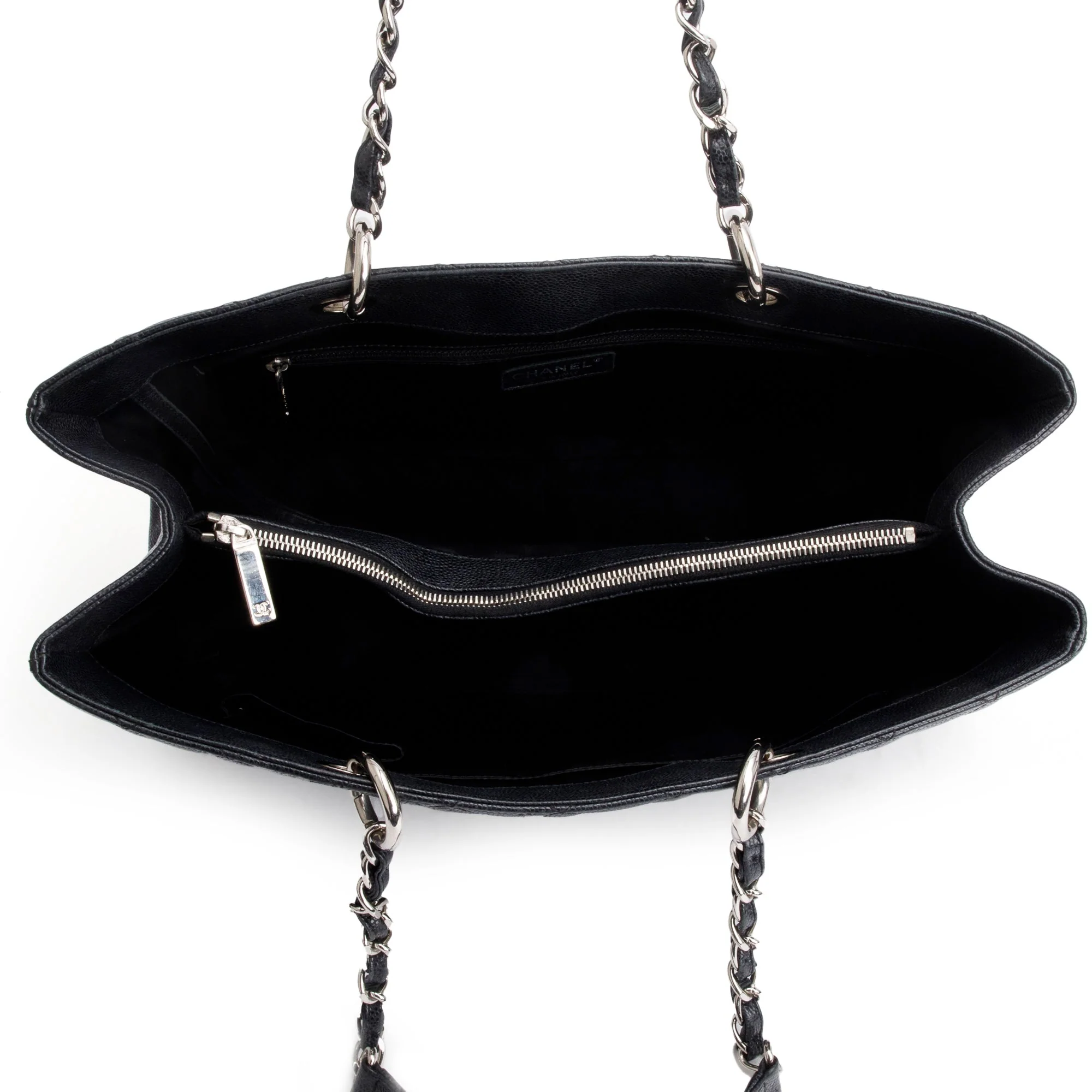 Chanel Black Caviar Leather XL Grand Shopping Tote (GST) - Image 8
