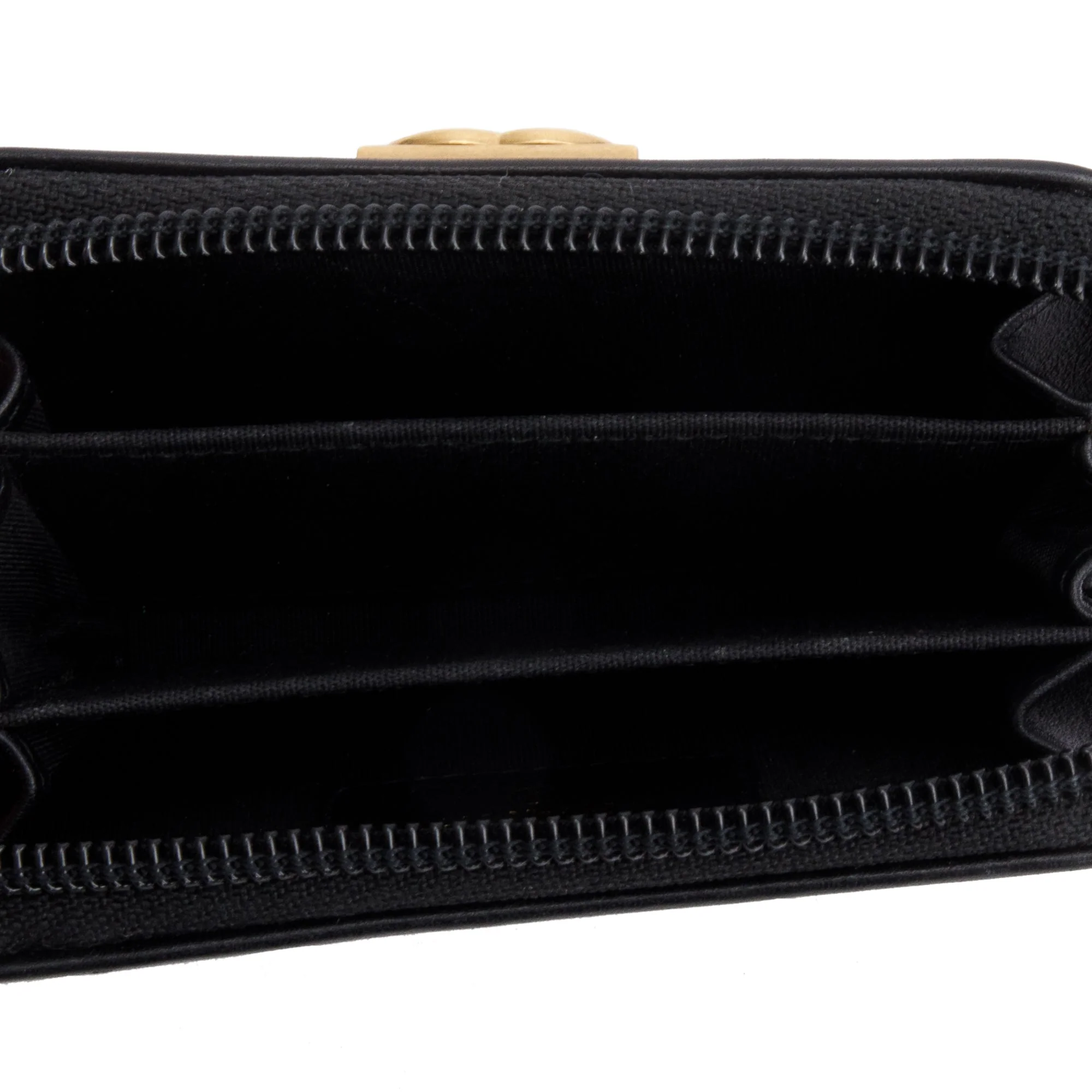 Chanel Black Caviar Leather Zip Around Boy Coin Purse w/ Box & Authenticity Card - Image 5