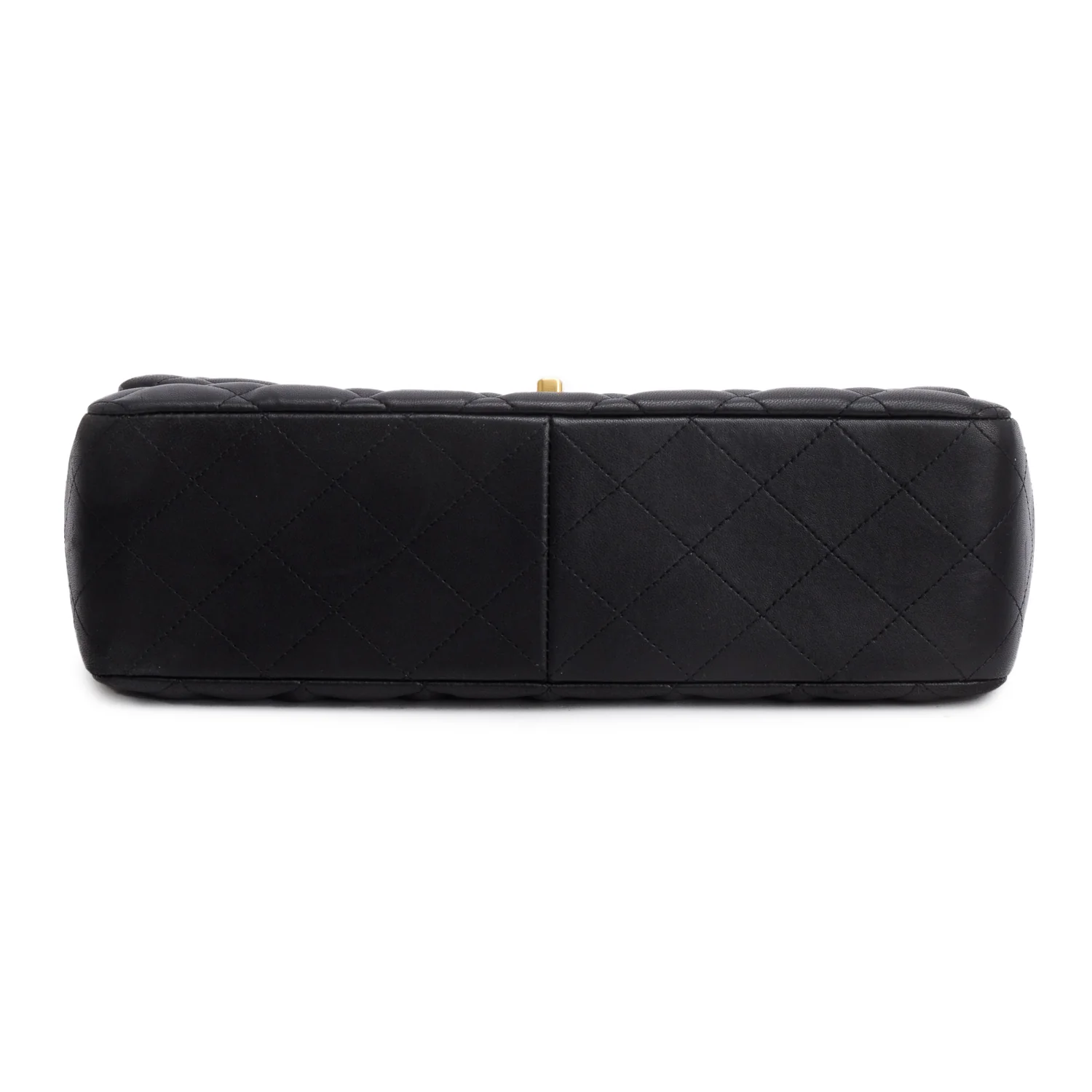 Chanel Black Lambskin Quilted Classic Jumbo Single Flap w/ Box & Authenticity Card - Image 8