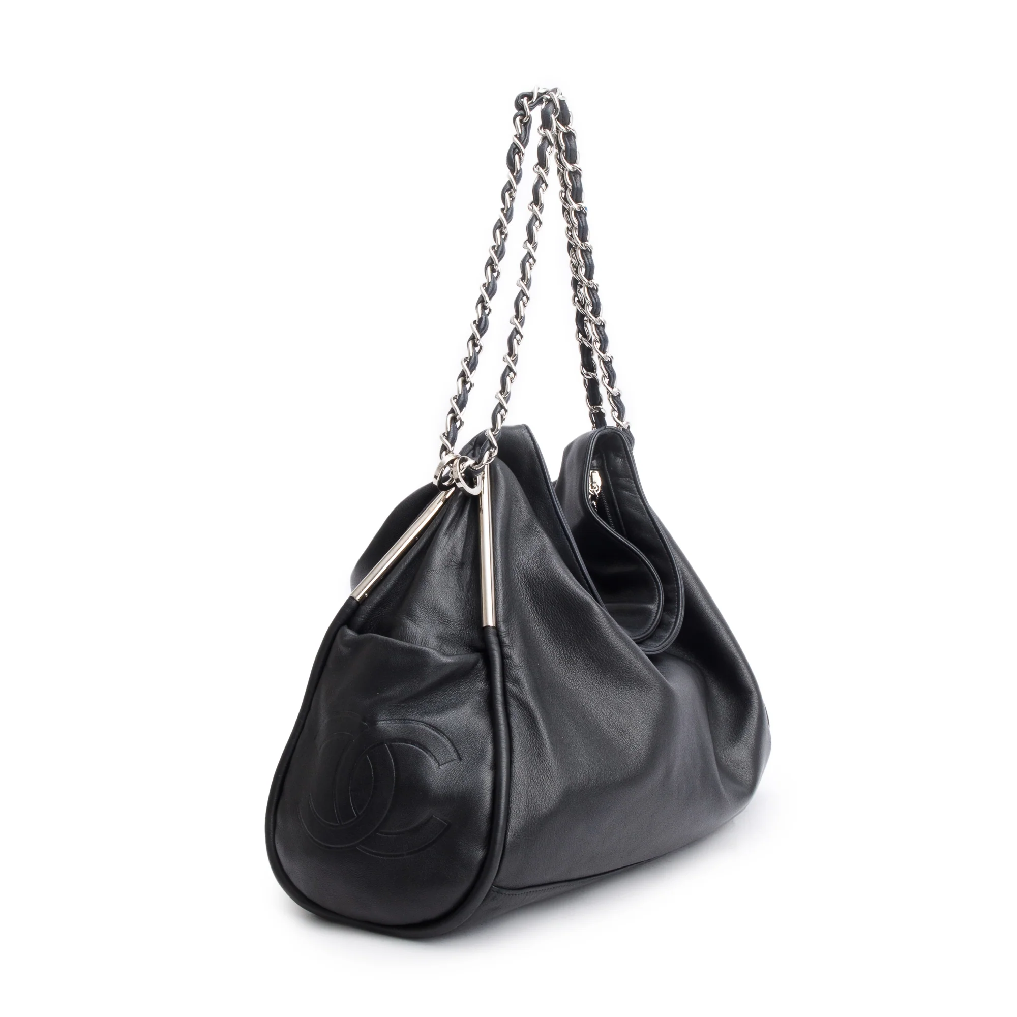 Chanel Black Leather Large Ultimate Soft Hobo Bag - Image 2