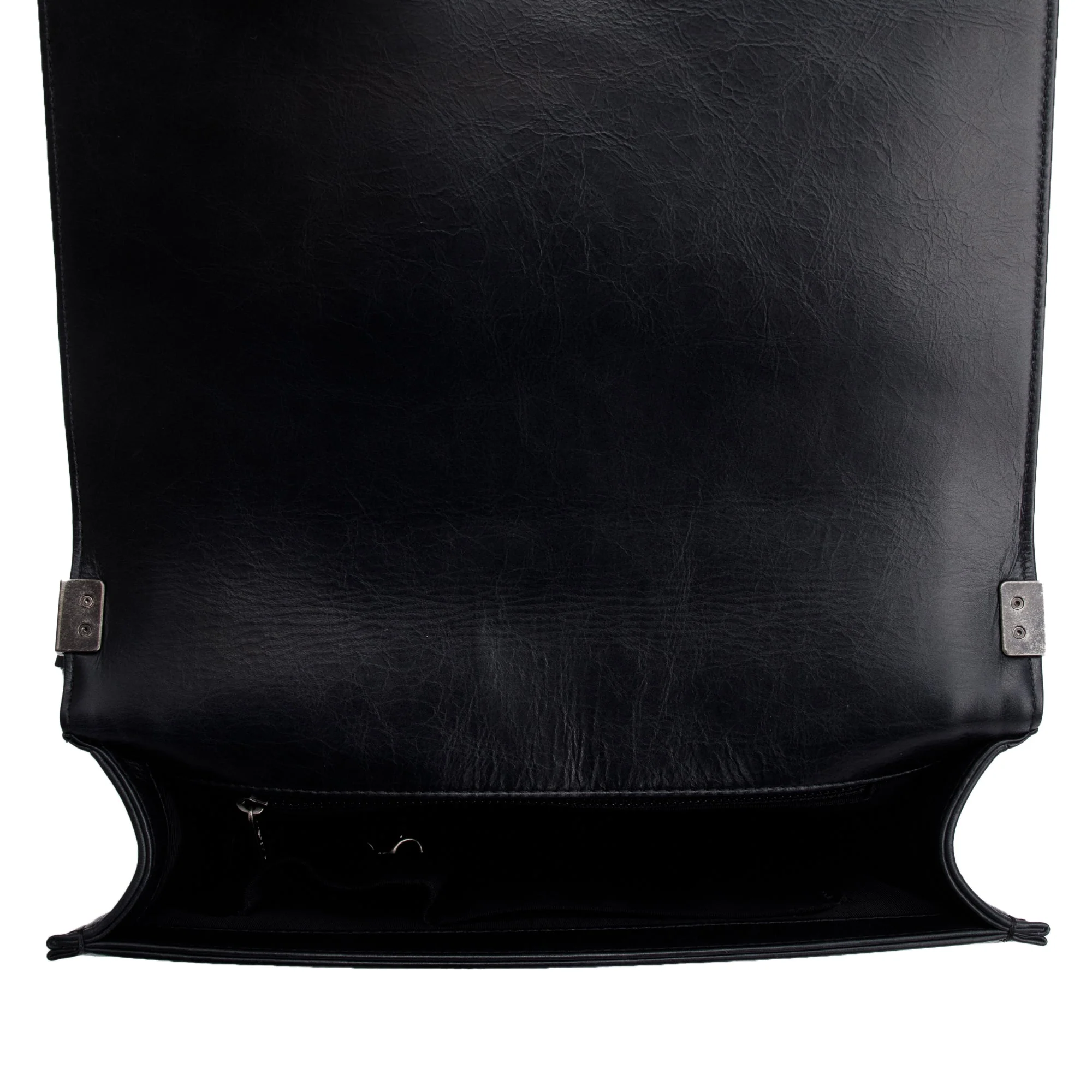 Chanel Black Quilted Aged Calfskin XL Boy Bag w/ Authenticity Card - Image 10