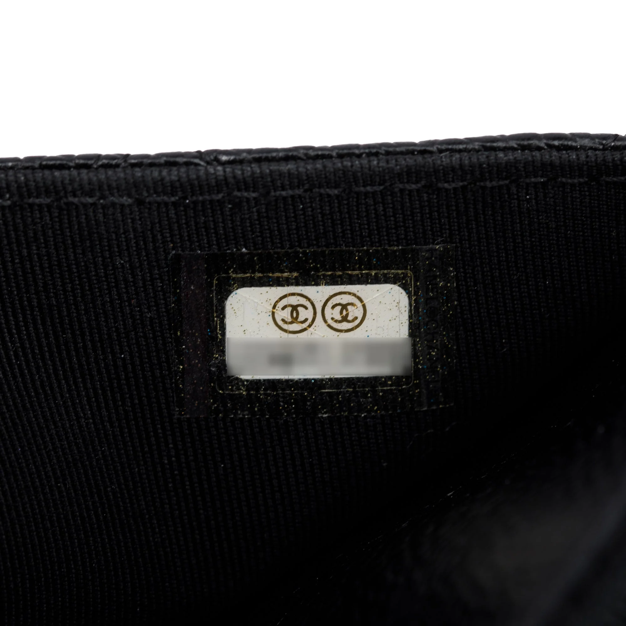 Chanel Black Quilted Caviar Leather Classic Wallet on Chain w/ Box, Receipt & Authenticity Card - Image 10