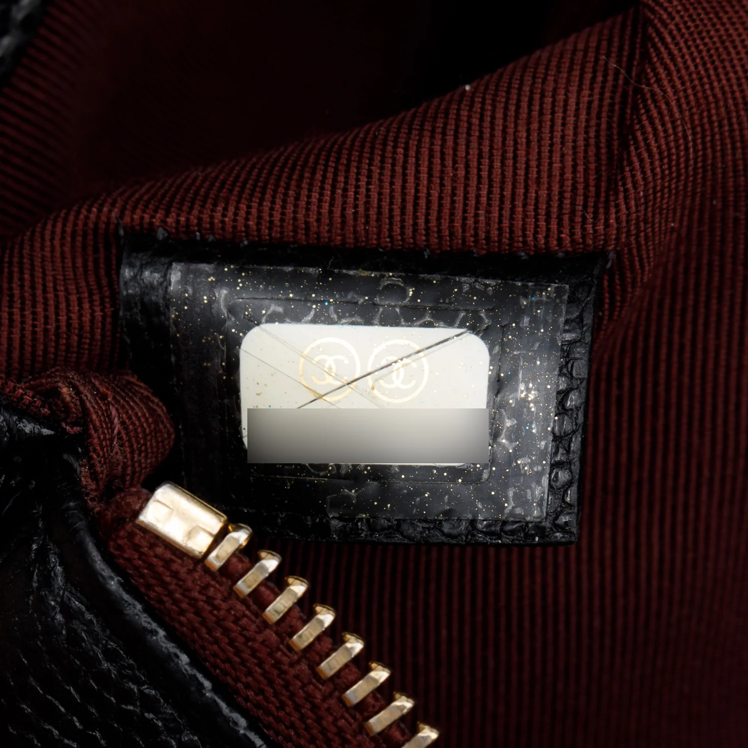 Chanel Black Quilted Caviar Leather Medium O-Case Clutch - Image 7