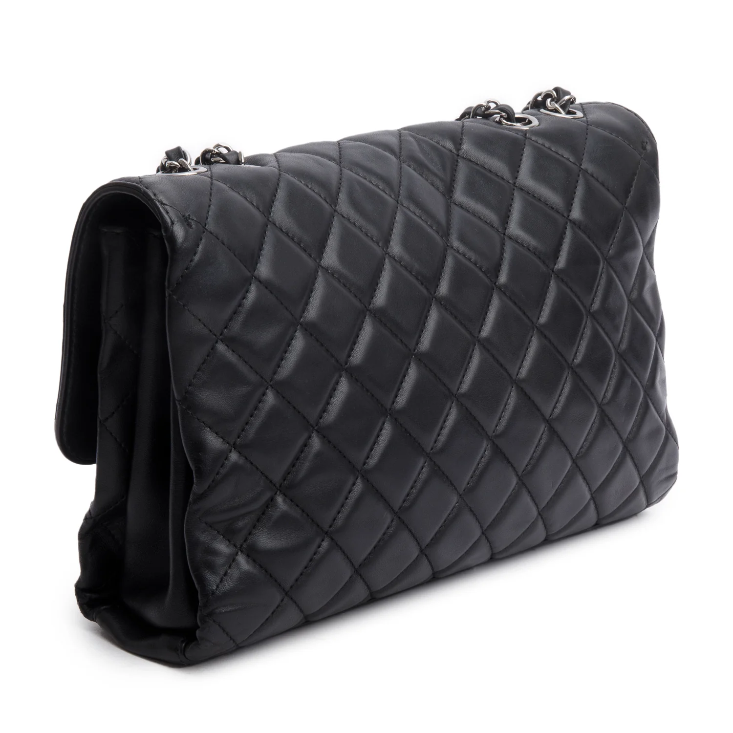 Chanel Black Quilted Lambskin Leather Coco Loop Flap Bag - Image 5