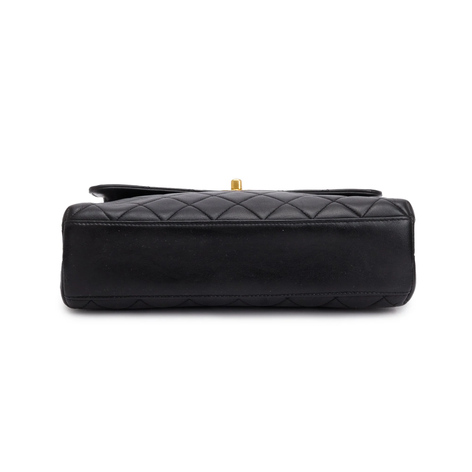 Chanel Black Quilted Lambskin Leather Medium Kelly Top Handle Bag - Image 5
