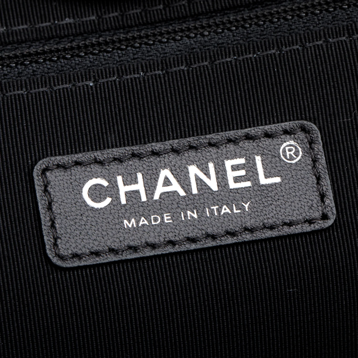 Chanel Black/White Wool Felt Large Deauville Tote w/ Receipt - Image 9