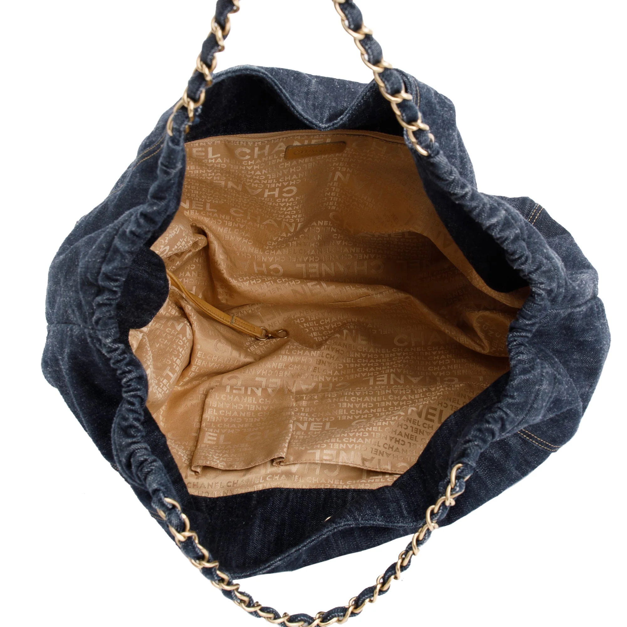 Chanel Blue Denim XL Coco Cabas Bag w/ Authenticity Card - Image 8