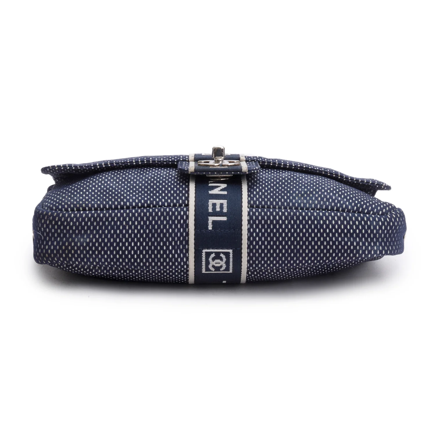 Chanel Blue Nylon Sport Ligne Flap Bag - Image 7