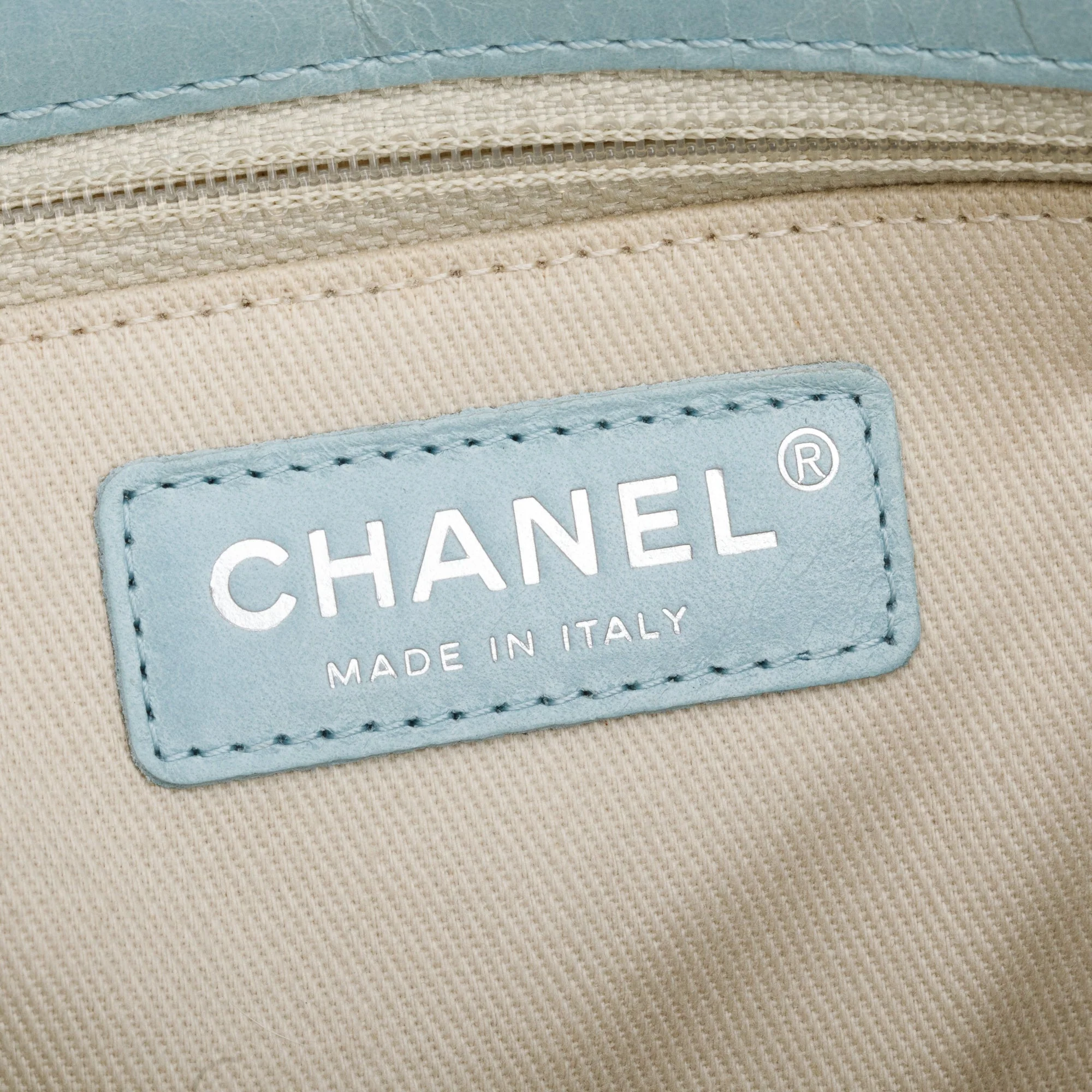 Chanel Blue Quilted Calfskin Leather Coco Soft Single Flap Bag w/ Receipt & Authenticity Card - Image 10