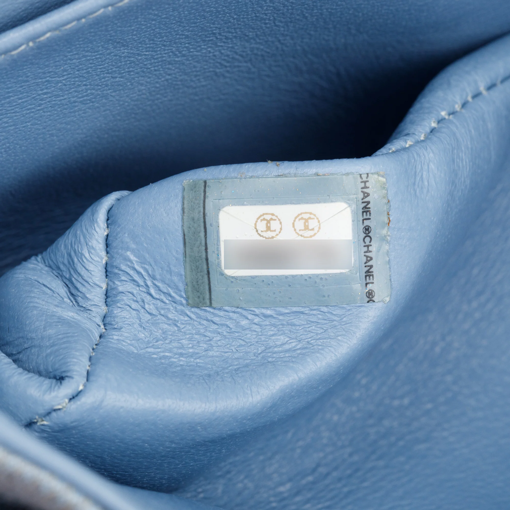 Chanel Blue Quilted Jersey Small Double Flap Bag - Image 10
