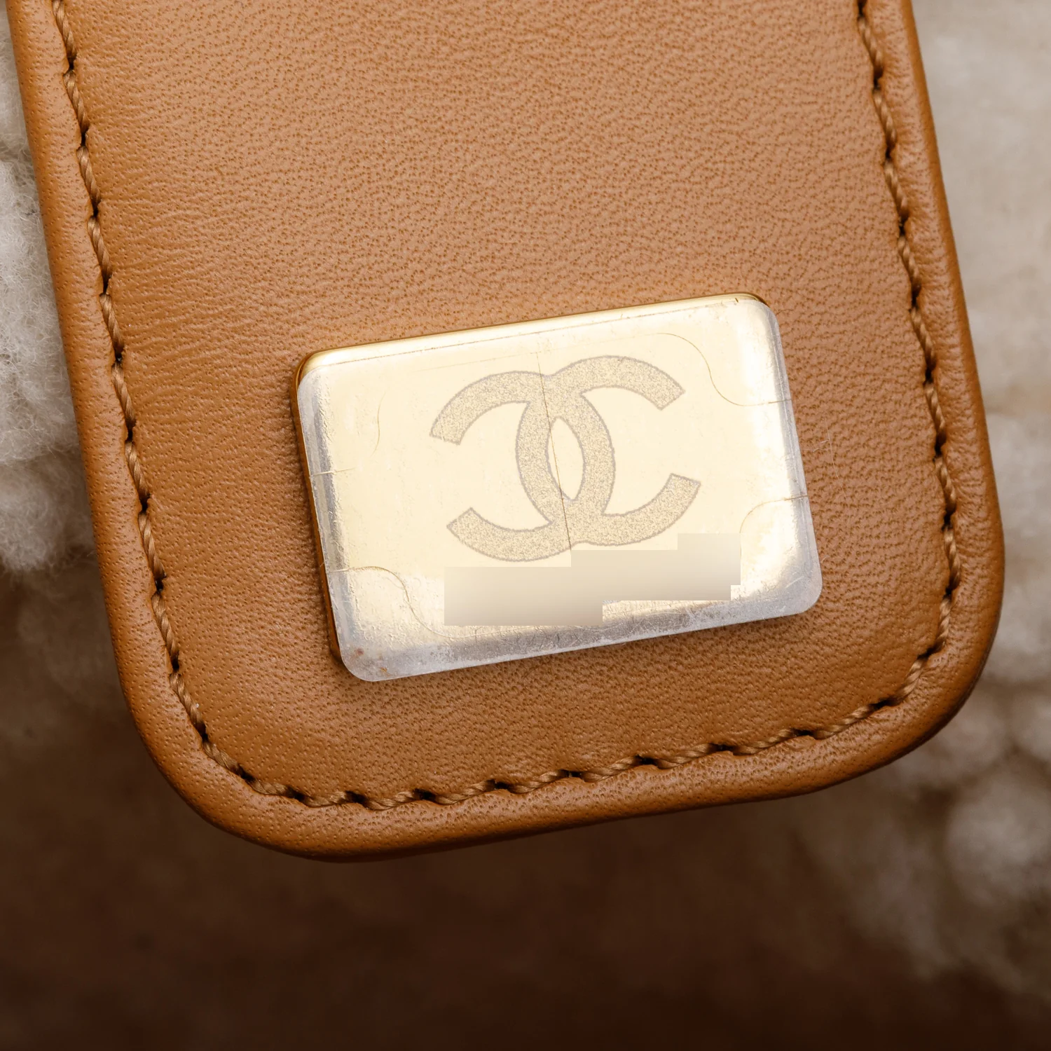 Chanel Brown Suede Quilted Shearling Small 25 Handbag w/ Box - Image 10