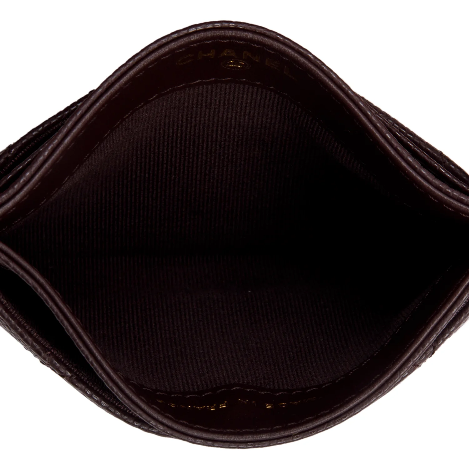 Chanel Burgundy Quilted Caviar Leather Card Holder w/ Box - Image 8